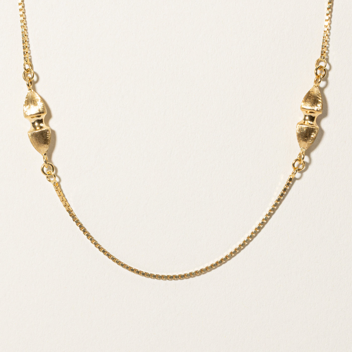 18k Yellow Gold Satellite Chain Necklace | 36"