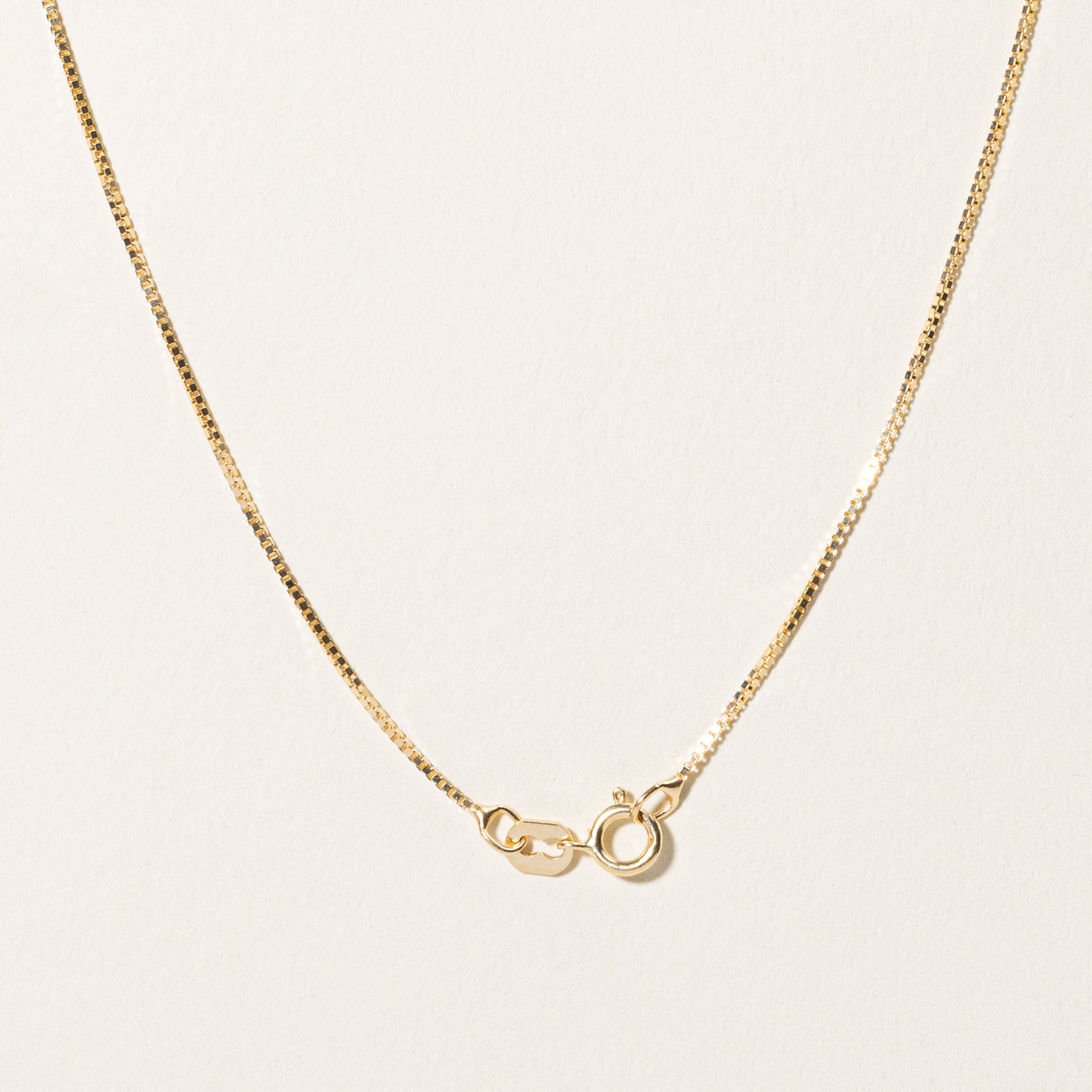 14k Yellow Gold Box Link Chain | 20"