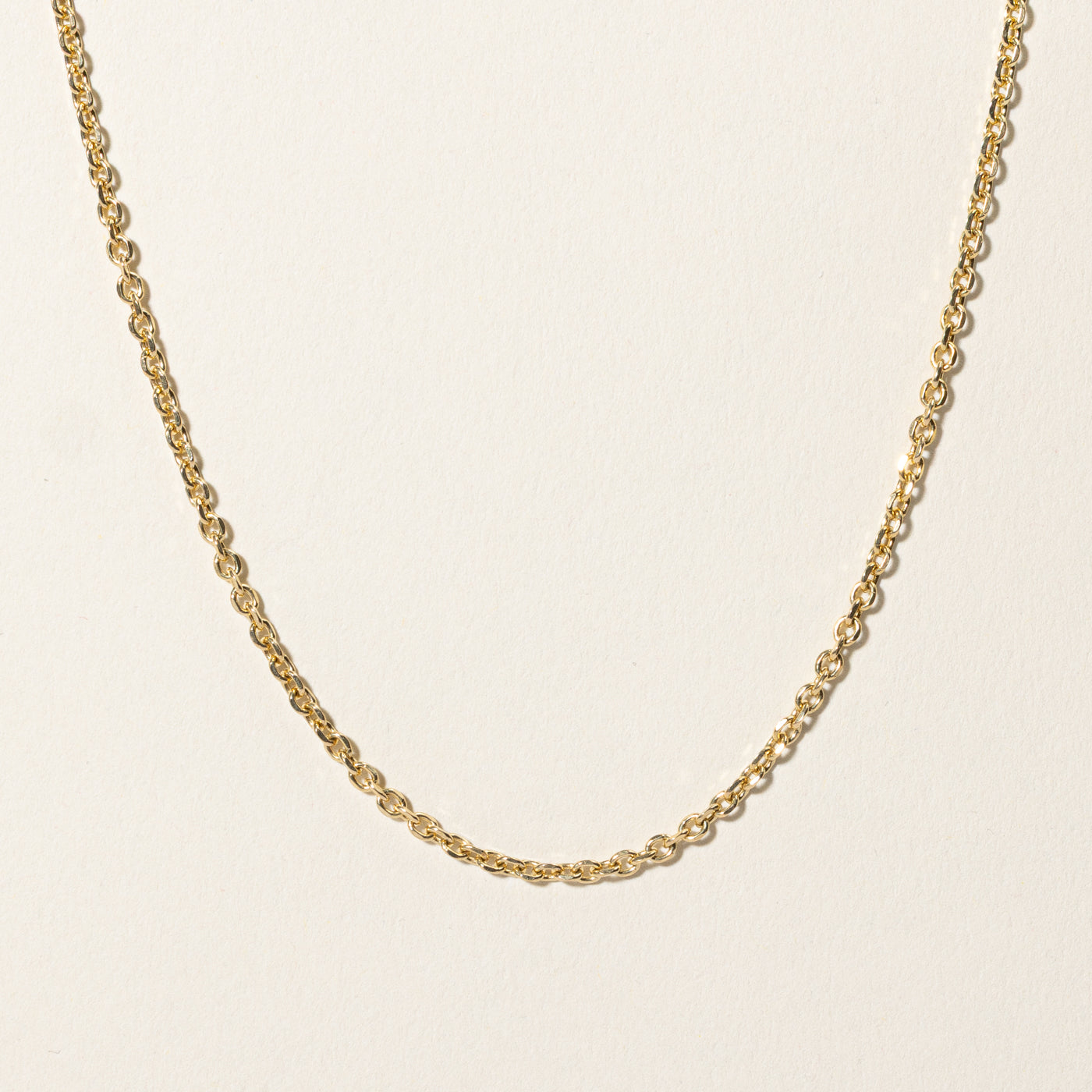 10k Yellow Gold Cable Link Chain | 24.5"