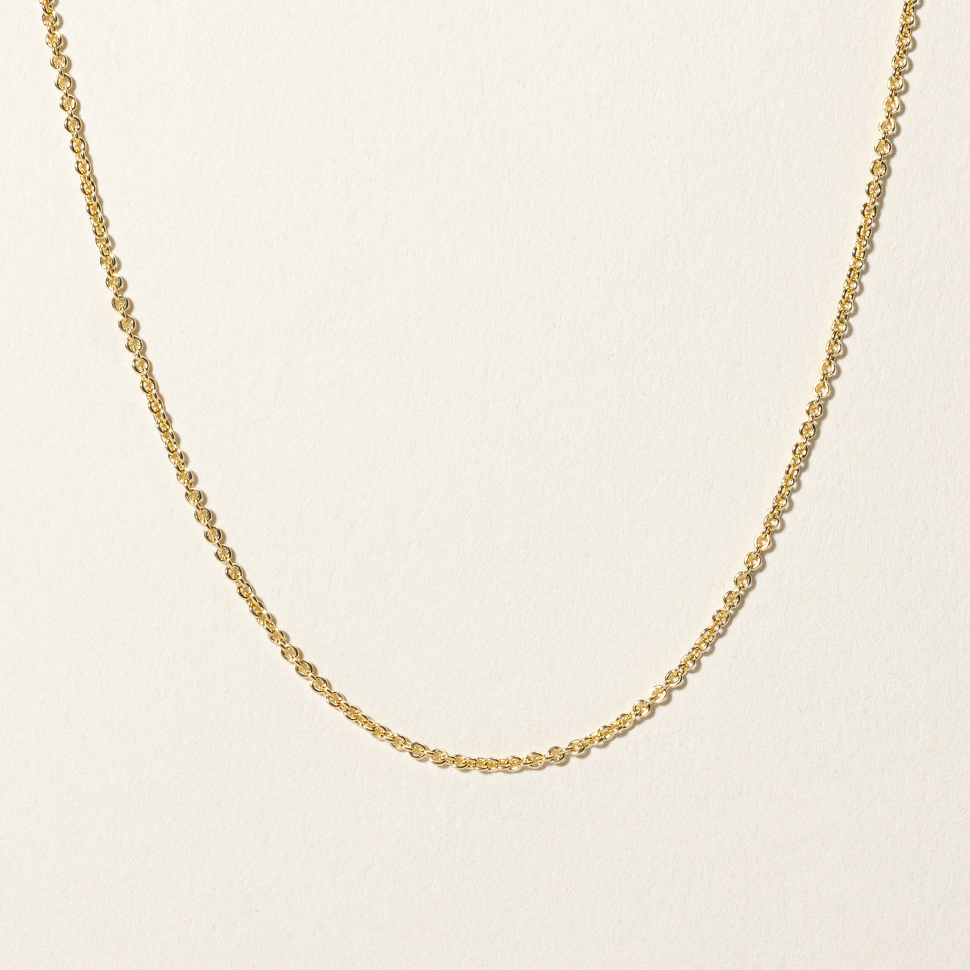 Chaîne à maillons câble en or jaune 18 carats | 47 cm