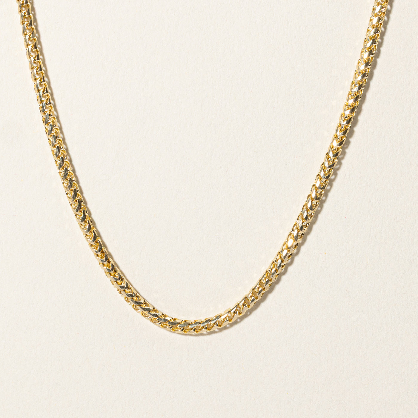 10k Yellow Gold Foxtail Chain | 20"