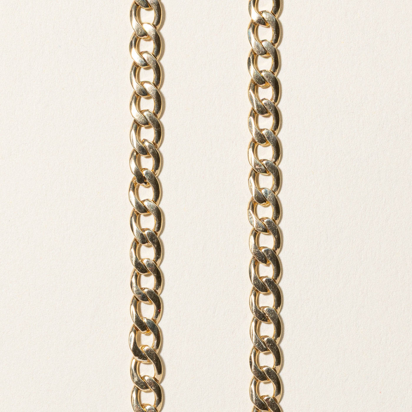 10k Yellow Gold Curb Link Chain | 20"