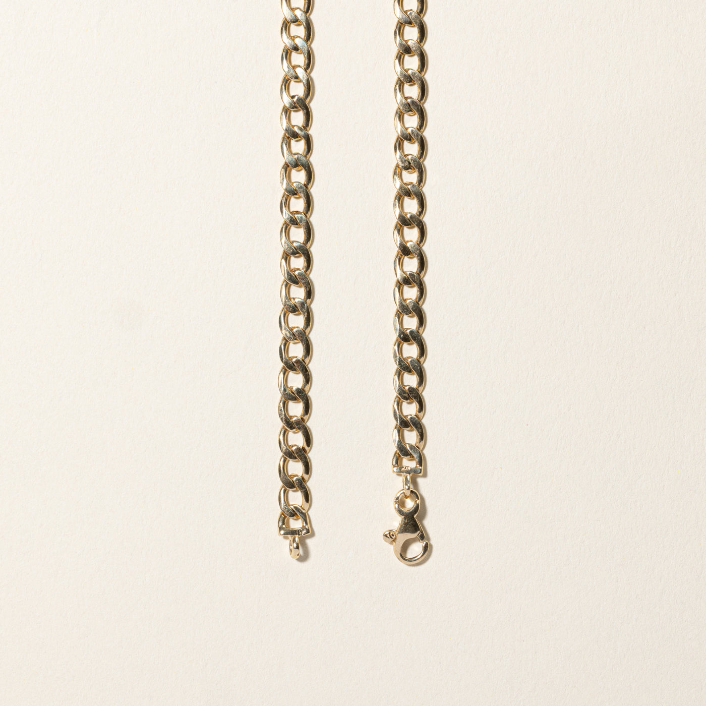 10k Yellow Gold Curb Link Chain | 20"