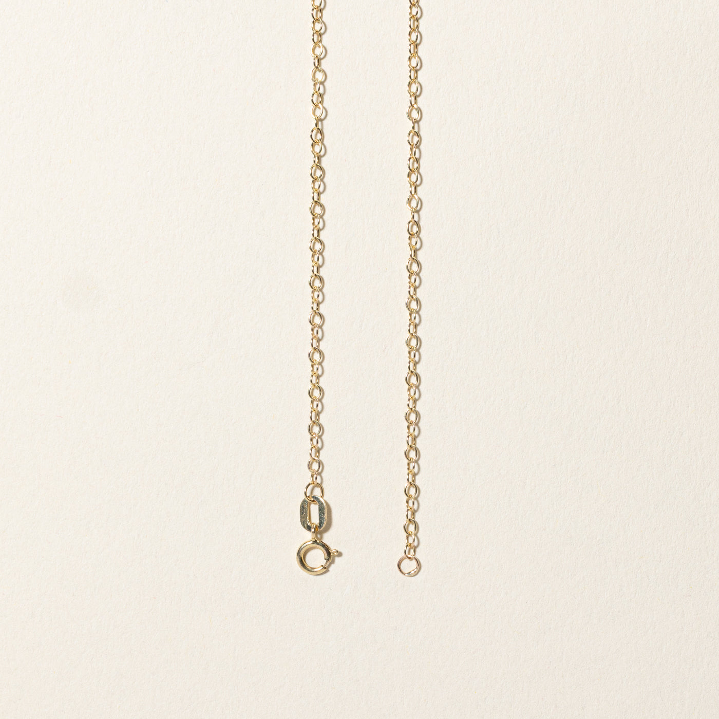 9k Yellow Gold Cable Link Chain | 15.75"