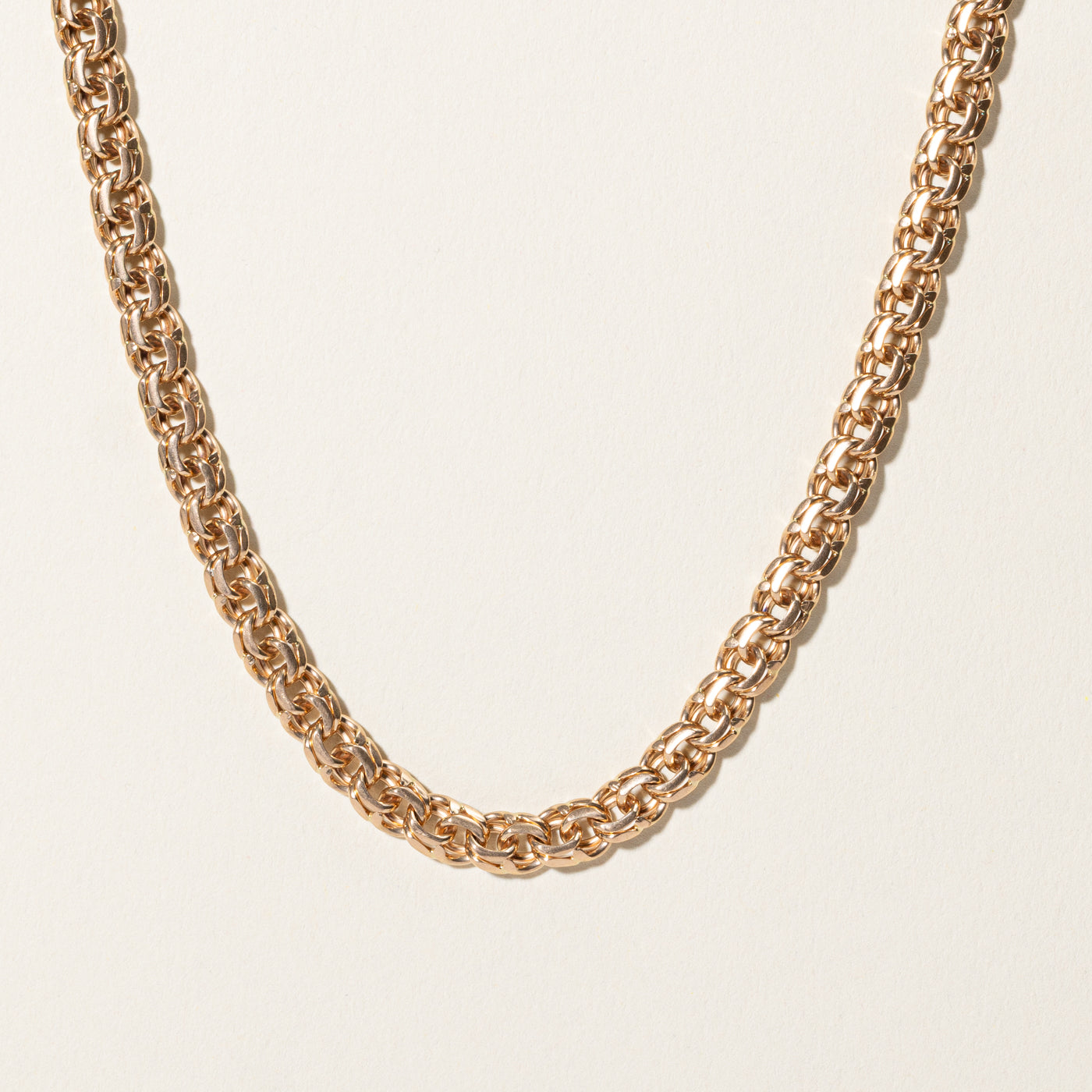 14k Yellow Gold Double Link Chain | 27.75"