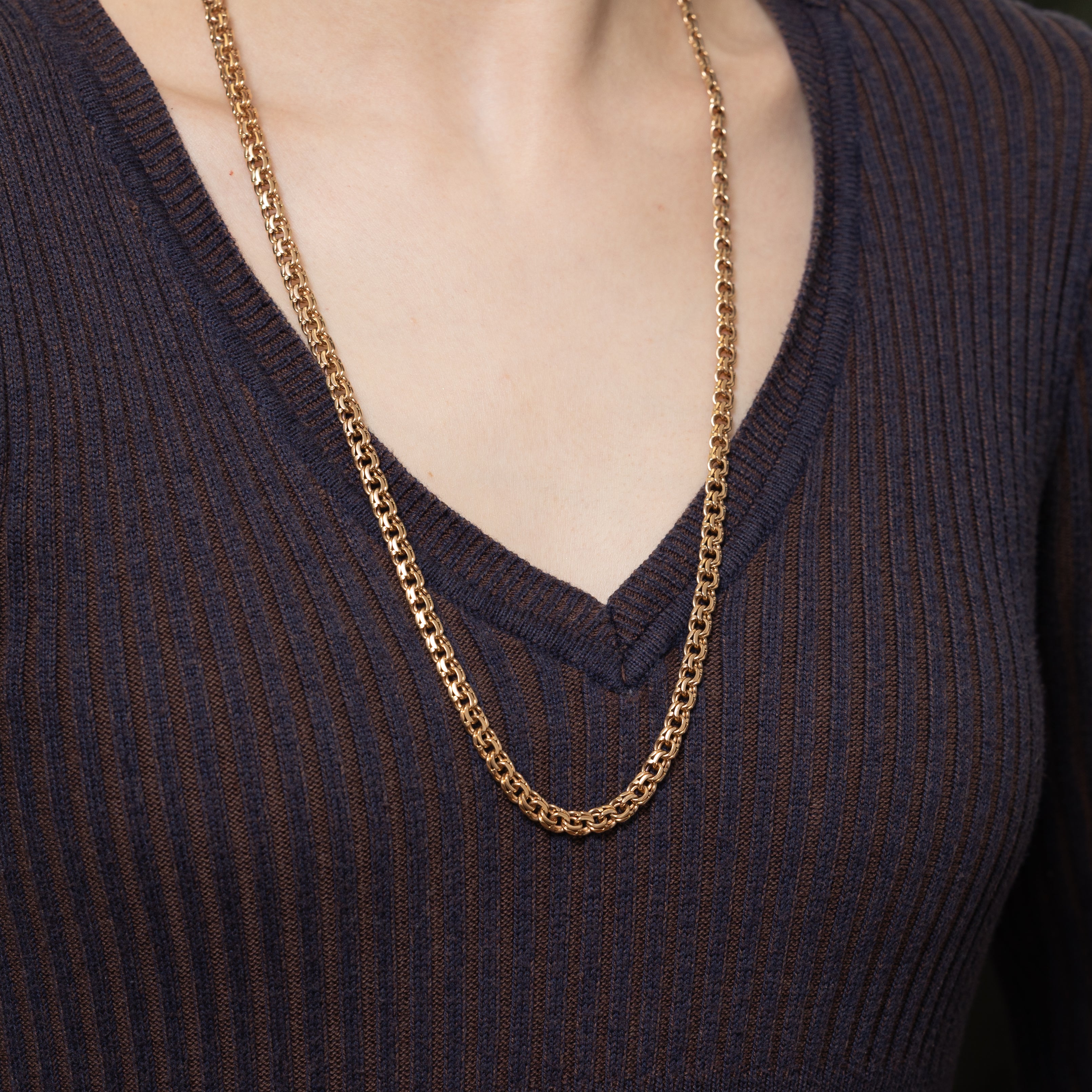 14k Yellow Gold Double Link Chain | 27.75"