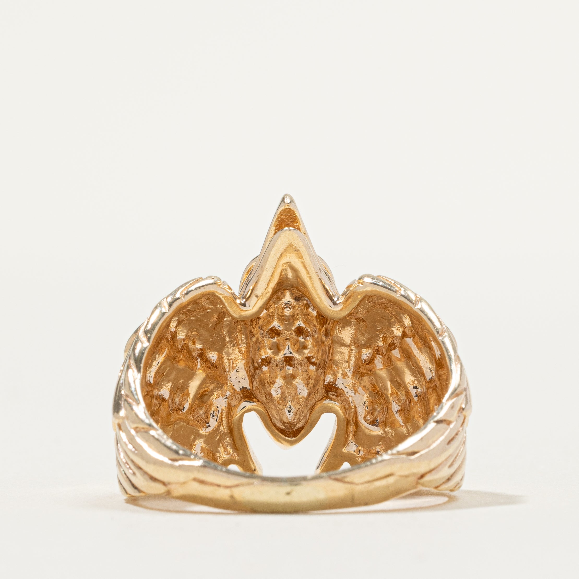 10k Yellow Gold Eagle Ring | SZ 8.75