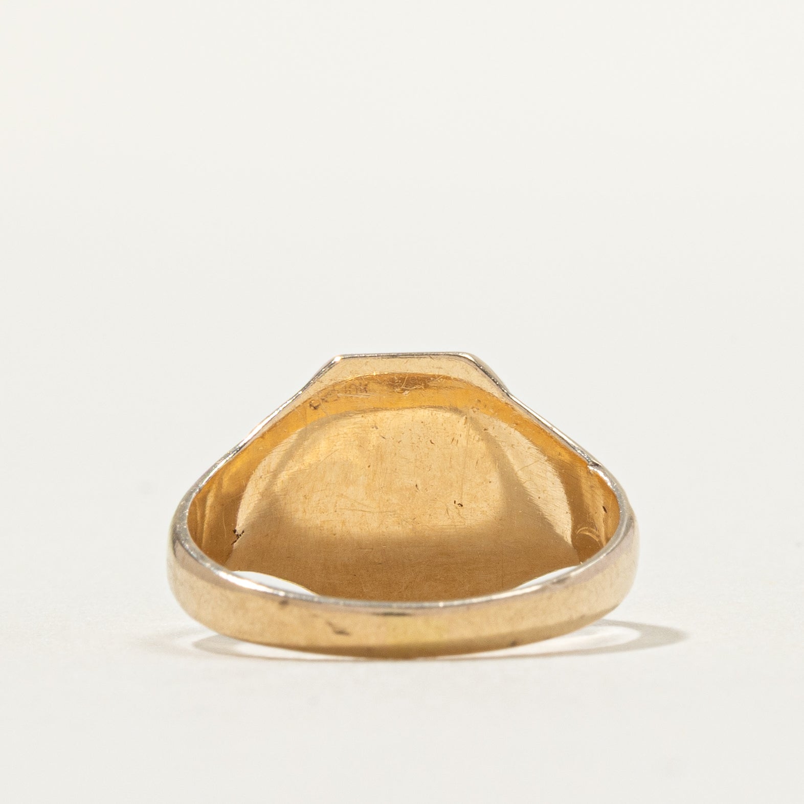 10k Yellow Gold "L" Initial Signet Ring | SZ 3.25