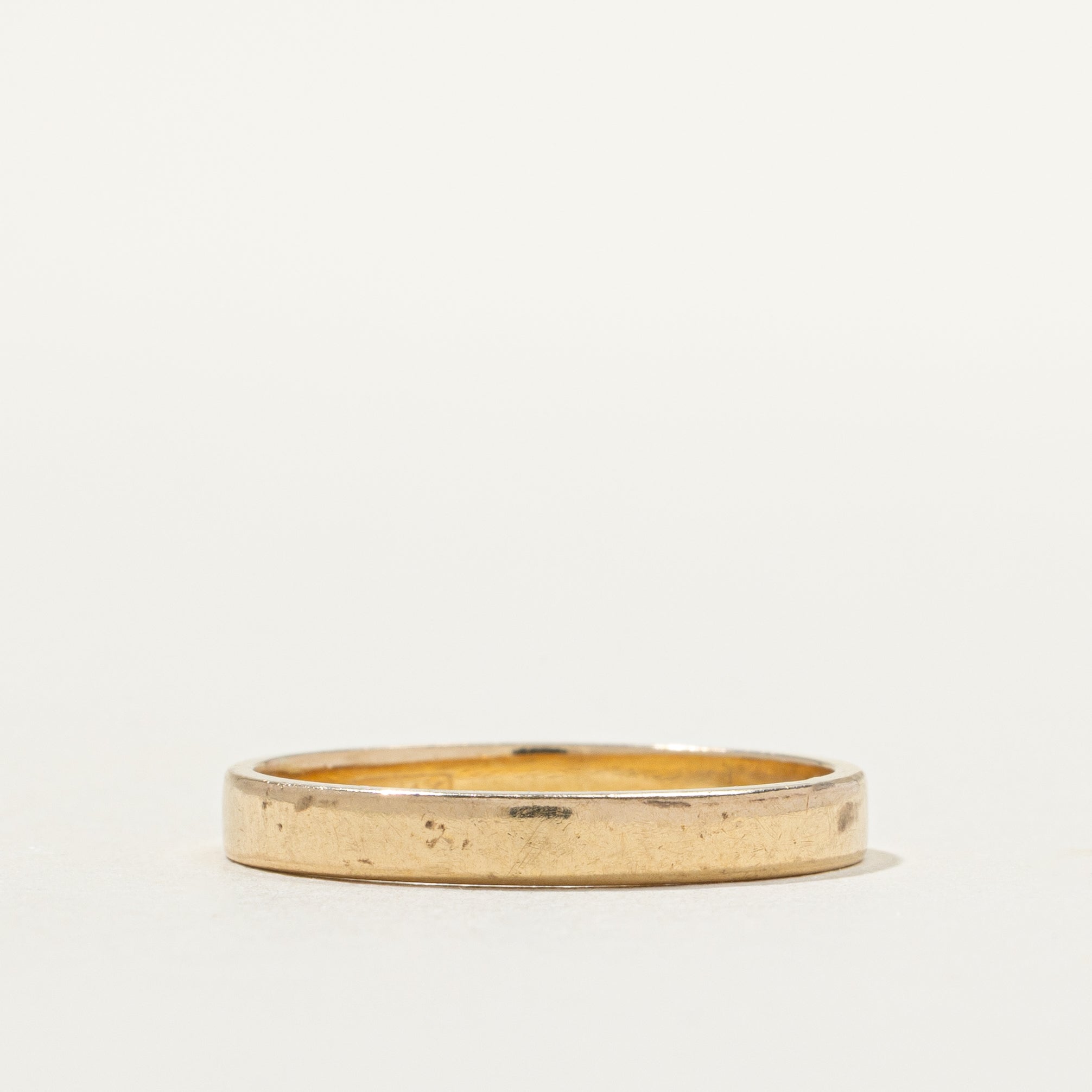 14k Yellow Gold Plain Band | SZ 7.75