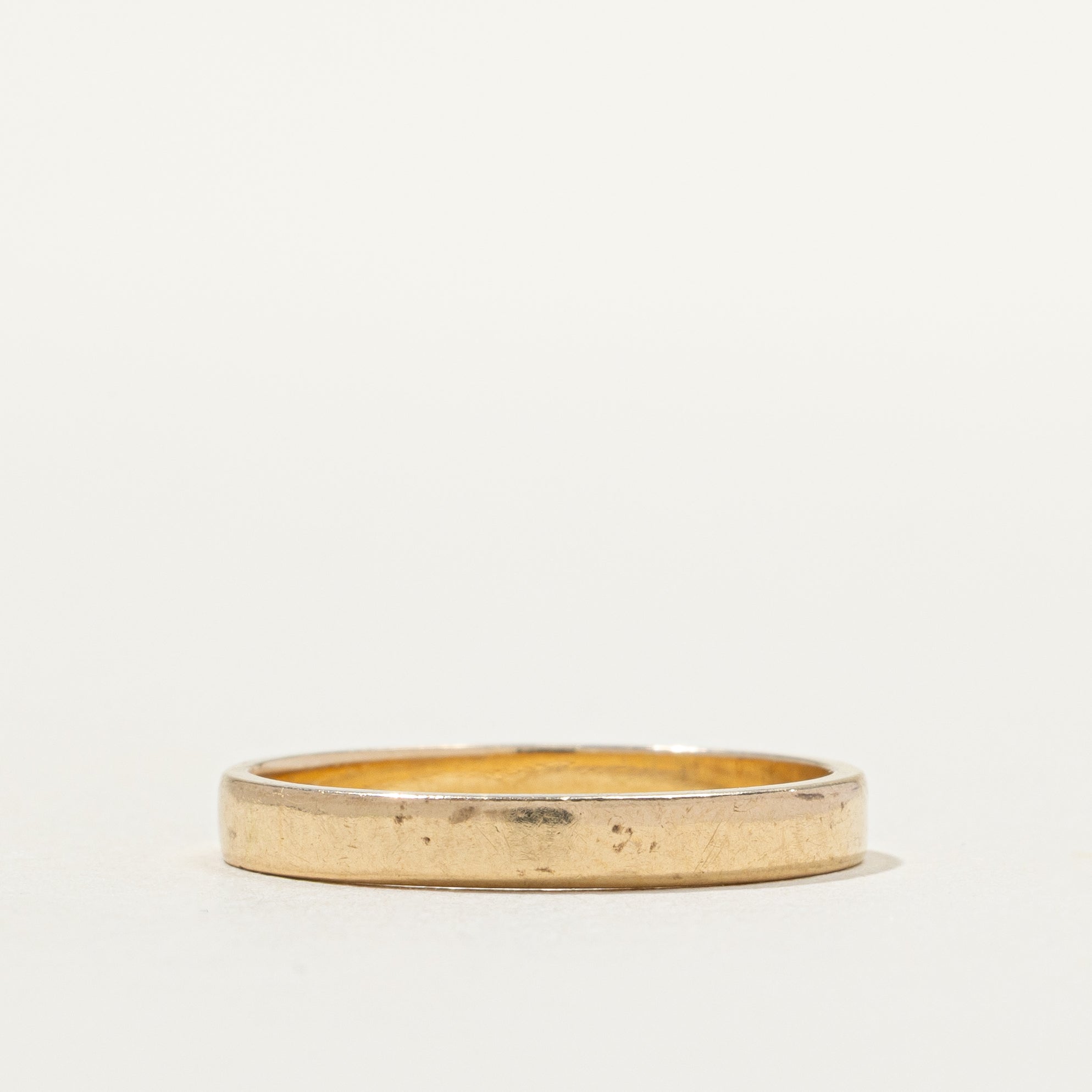 14k Yellow Gold Plain Band | SZ 7.75