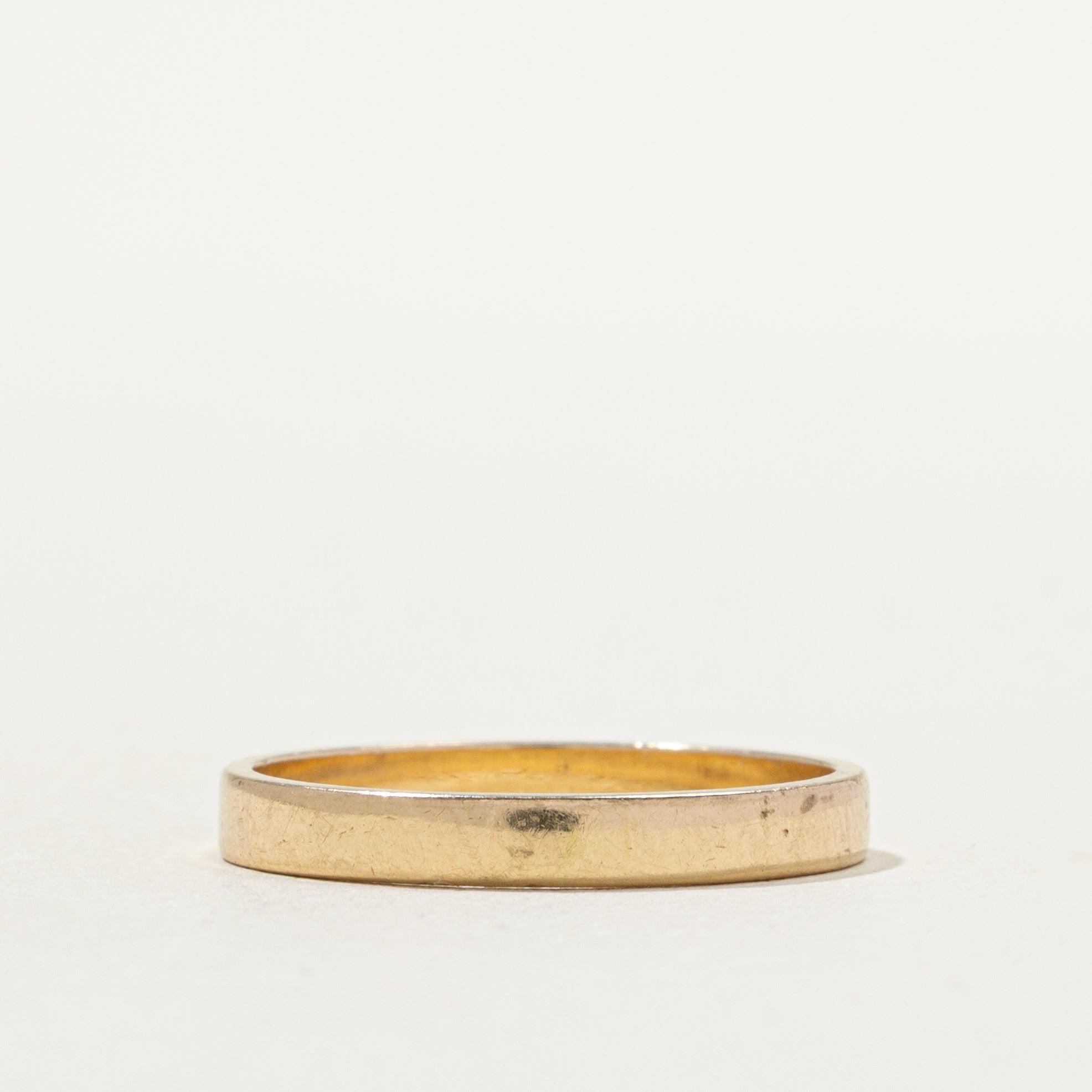14k Yellow Gold Plain Band | SZ 7.75
