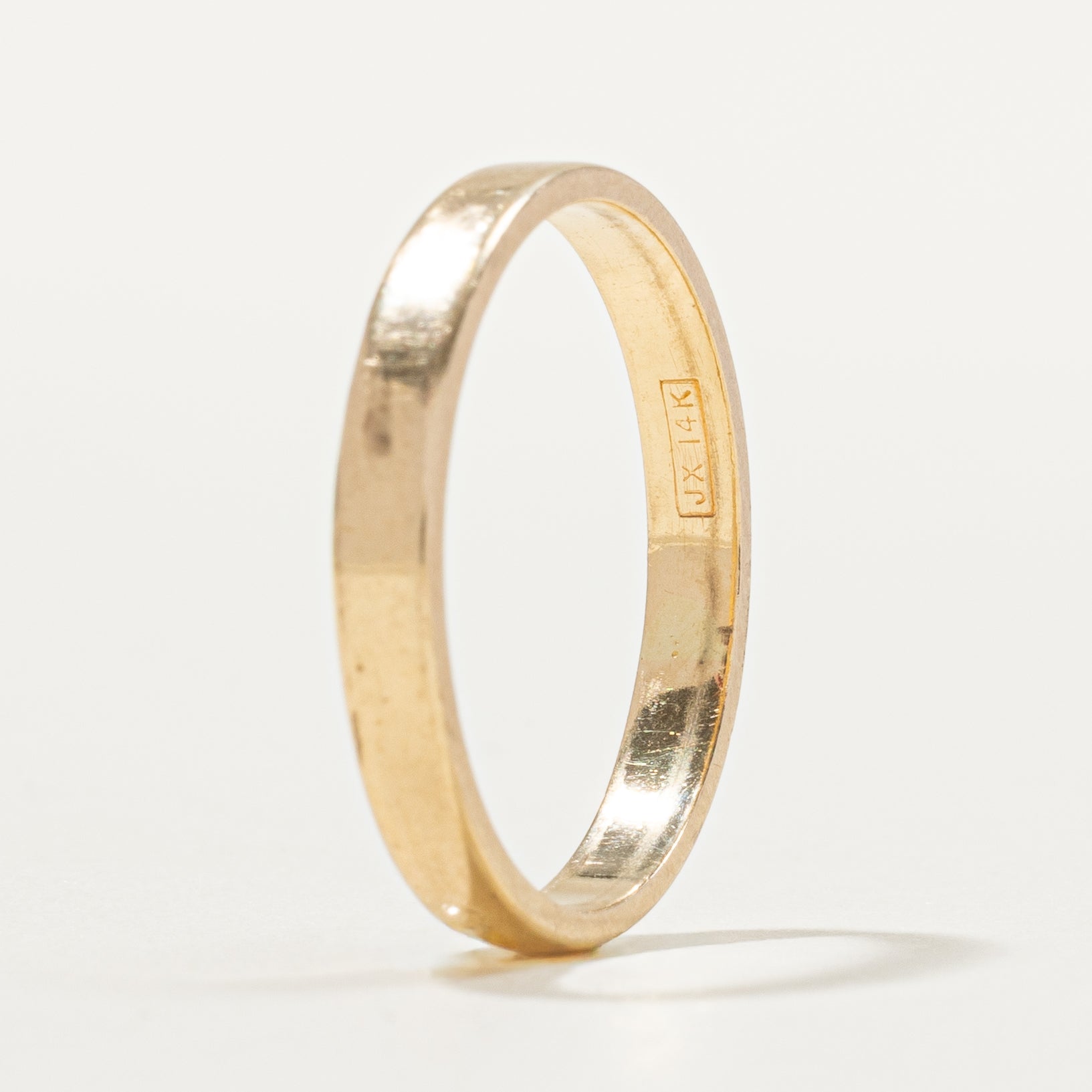 14k Yellow Gold Plain Band | SZ 7.75