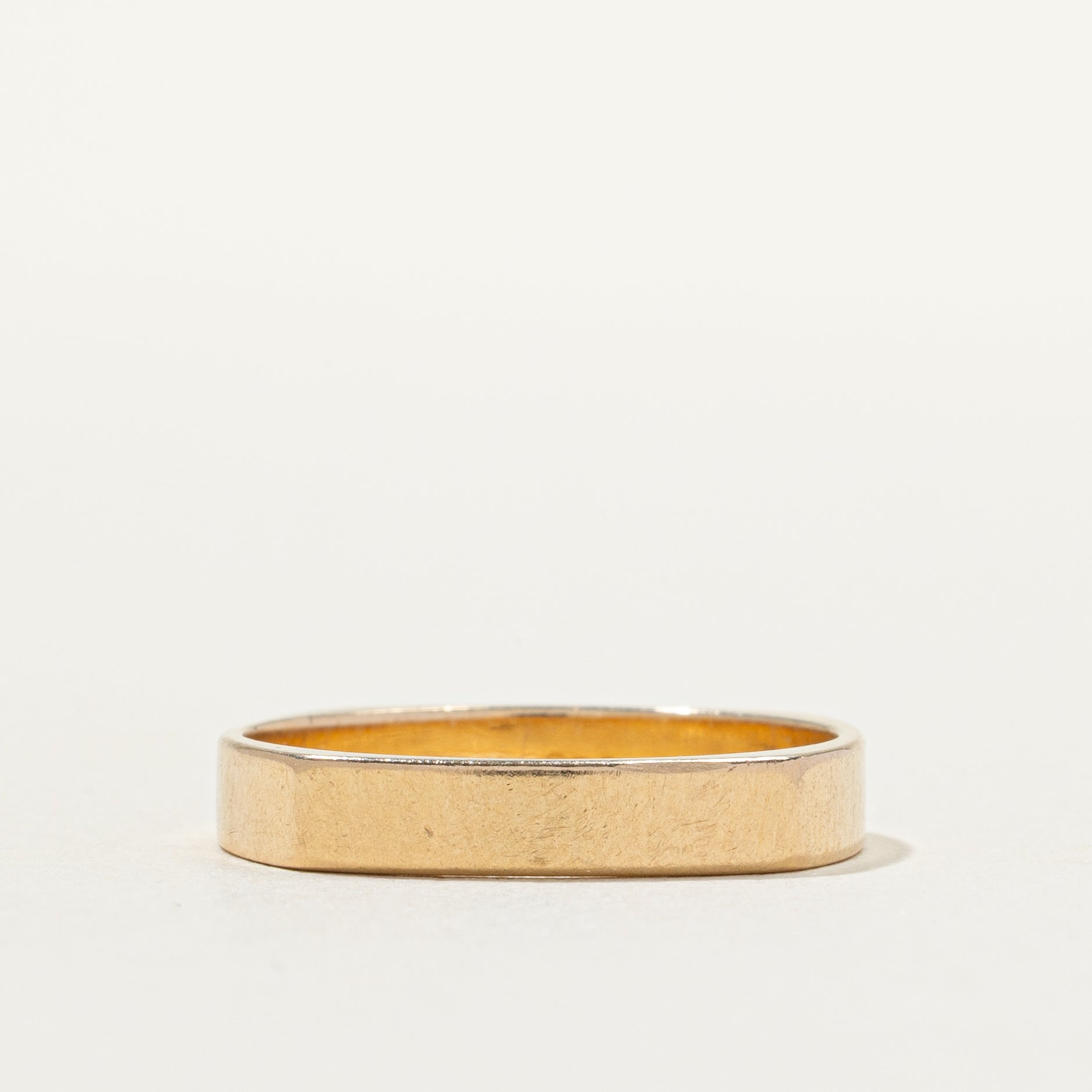 14k Yellow Gold Euro Shank Band | 3.45mm | SZ 7