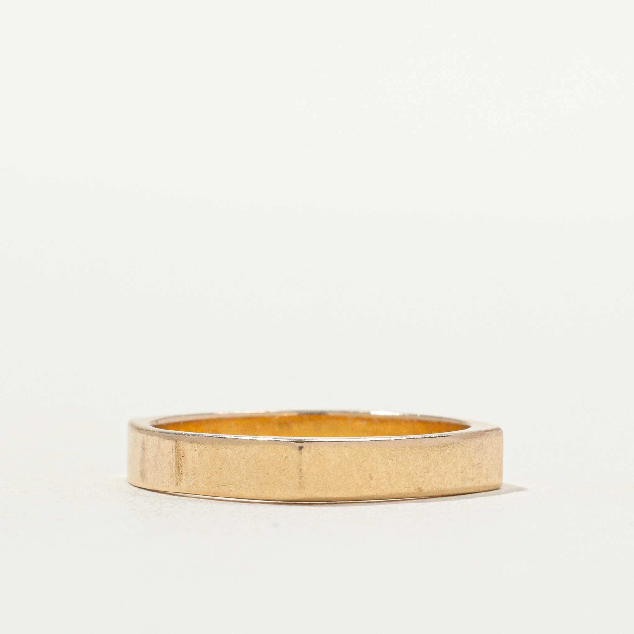 14k Yellow Gold Euro Shank Band | 3.45mm | SZ 7