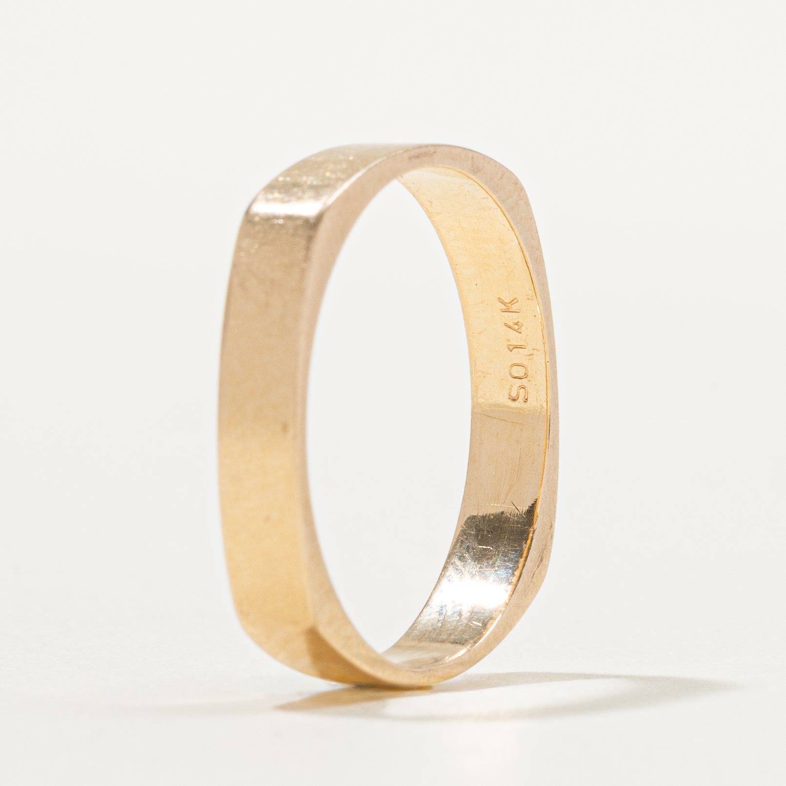 14k Yellow Gold Euro Shank Band | 3.45mm | SZ 7