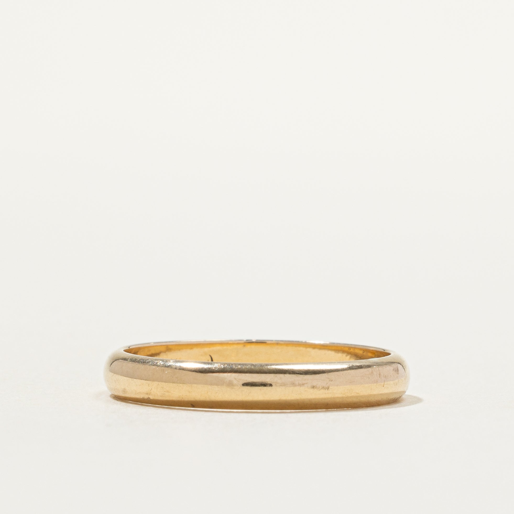 14k Yellow Gold Plain Band | 3.1mm | SZ 7.25