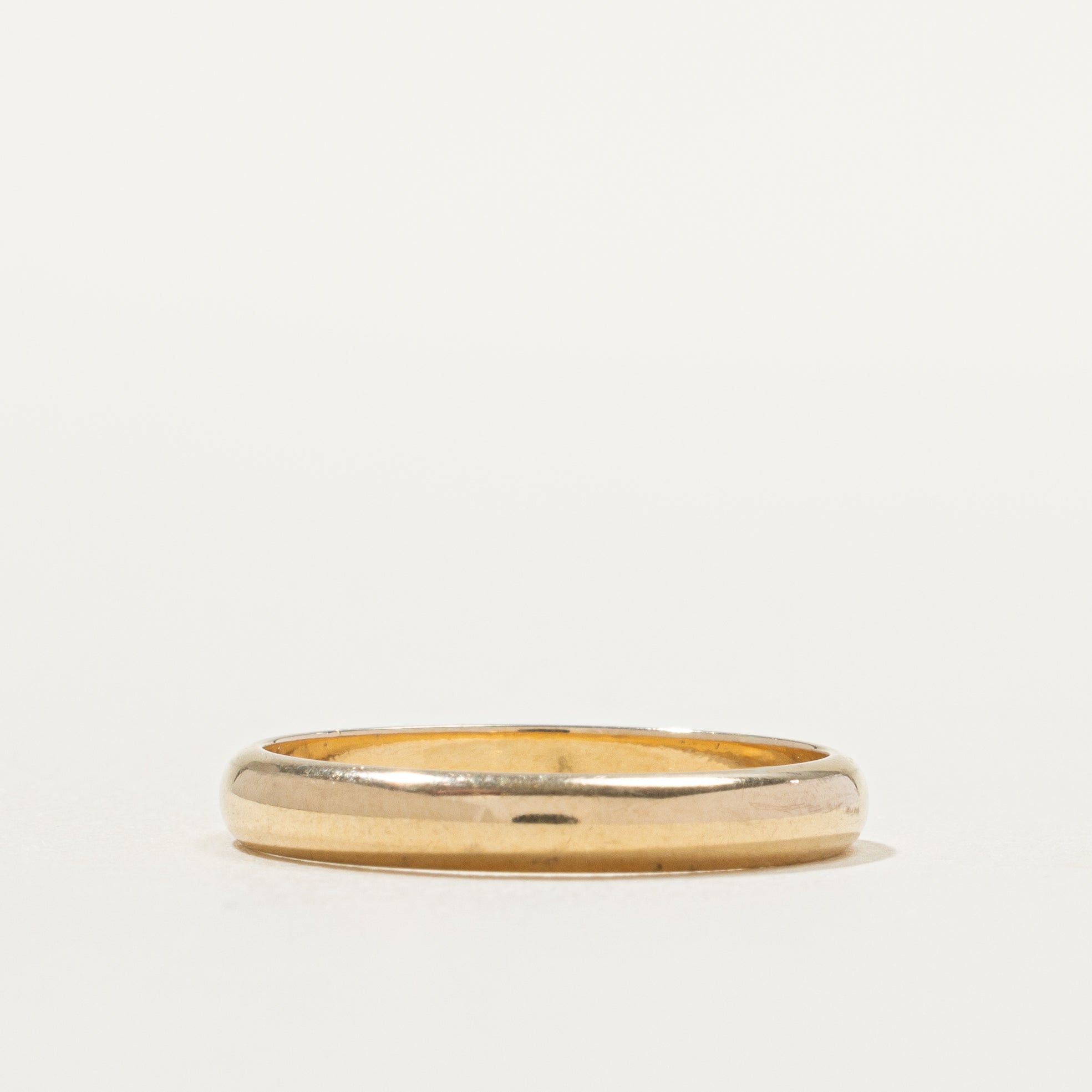 14k Yellow Gold Plain Band | 3.1mm | SZ 7.25