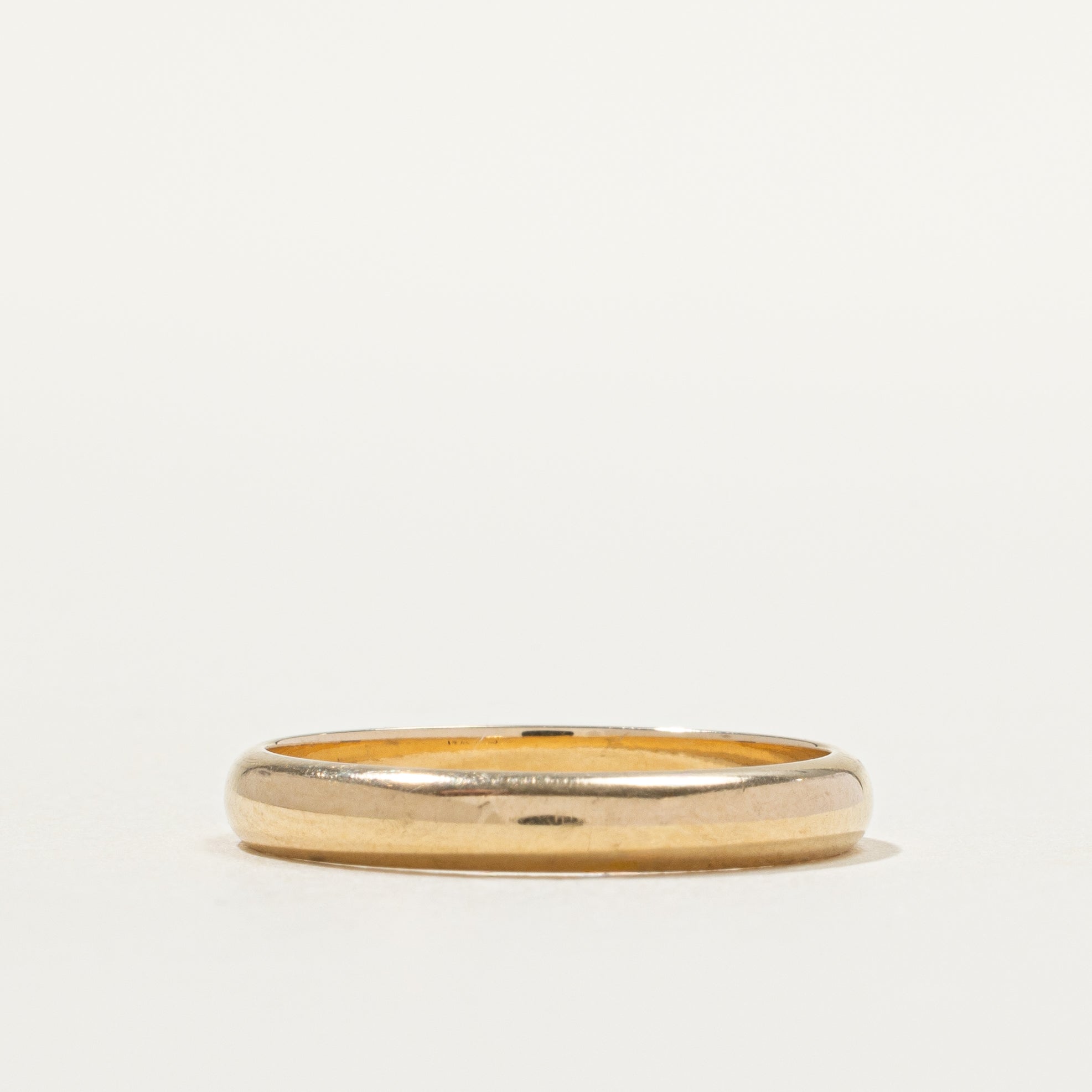14k Yellow Gold Plain Band | 3.1mm | SZ 7.25
