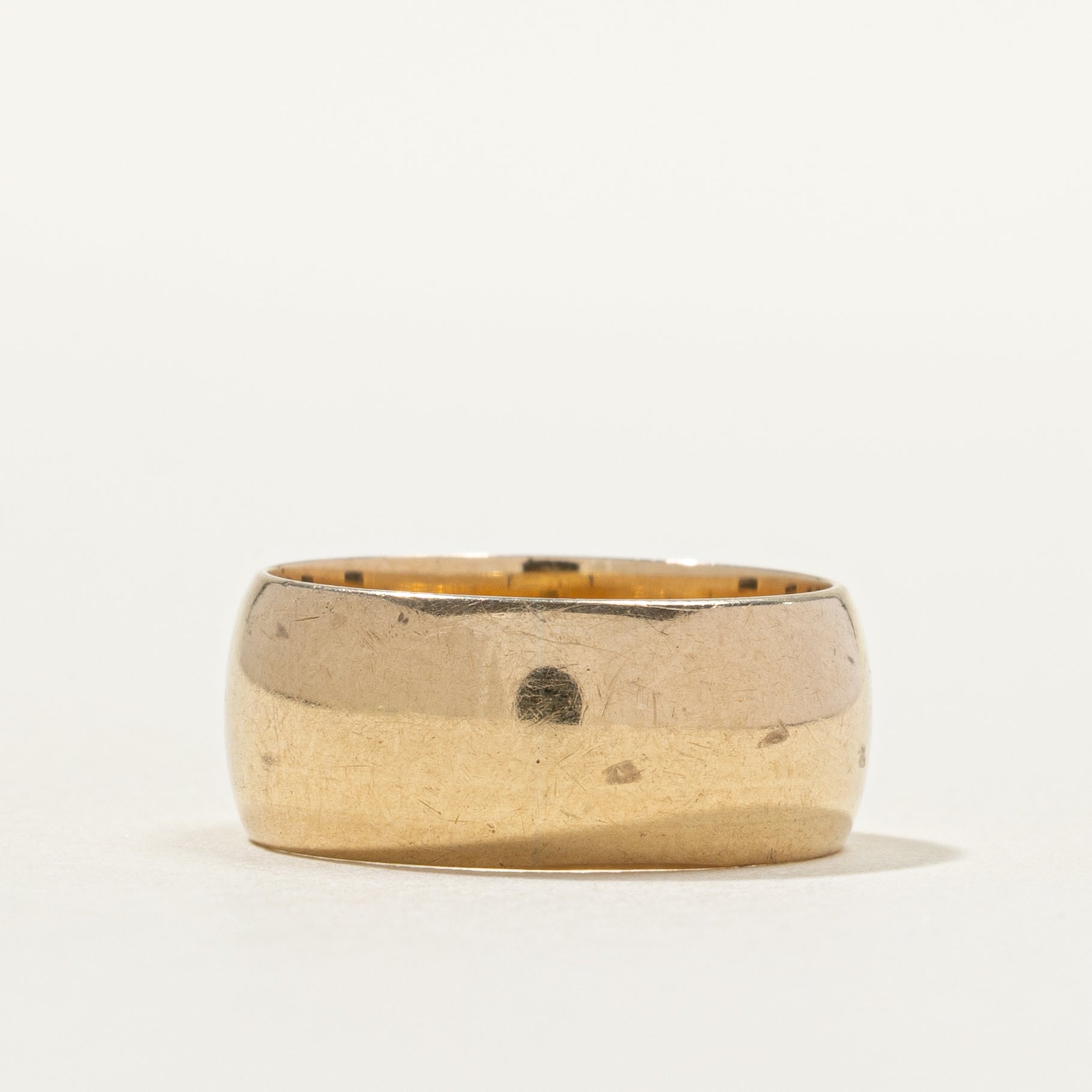 14k Yellow Gold Cigar Band | 7.74mm | SZ 5.5