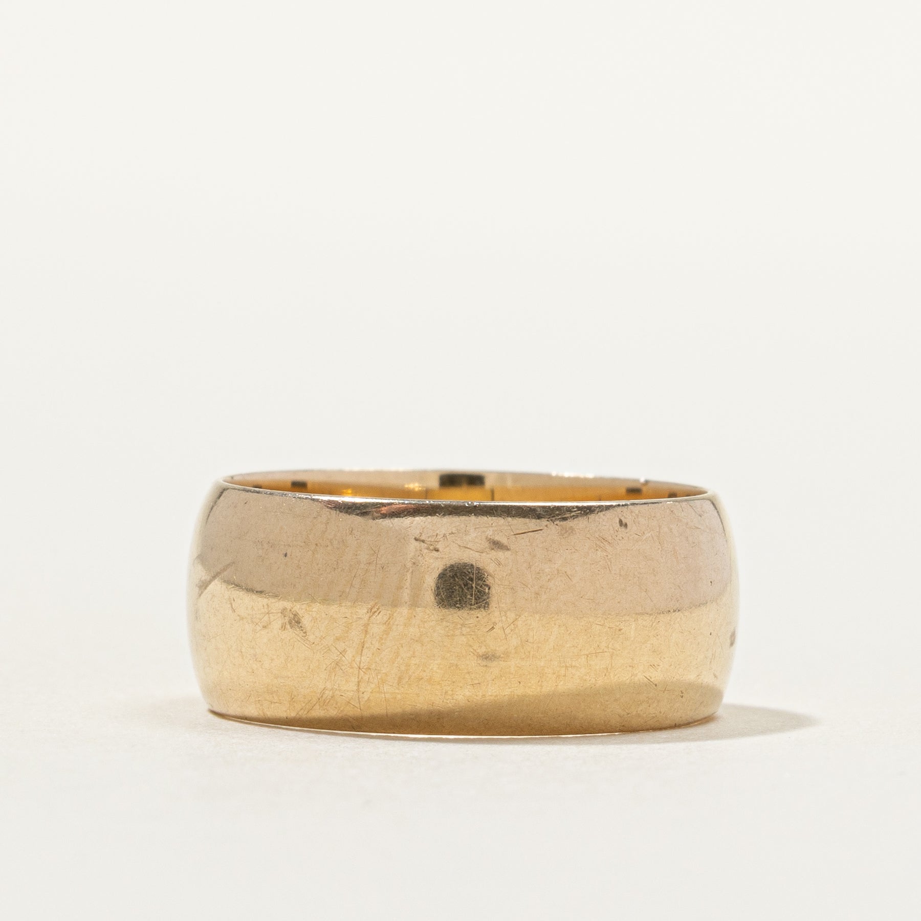 14k Yellow Gold Cigar Band | 7.74mm | SZ 5.5