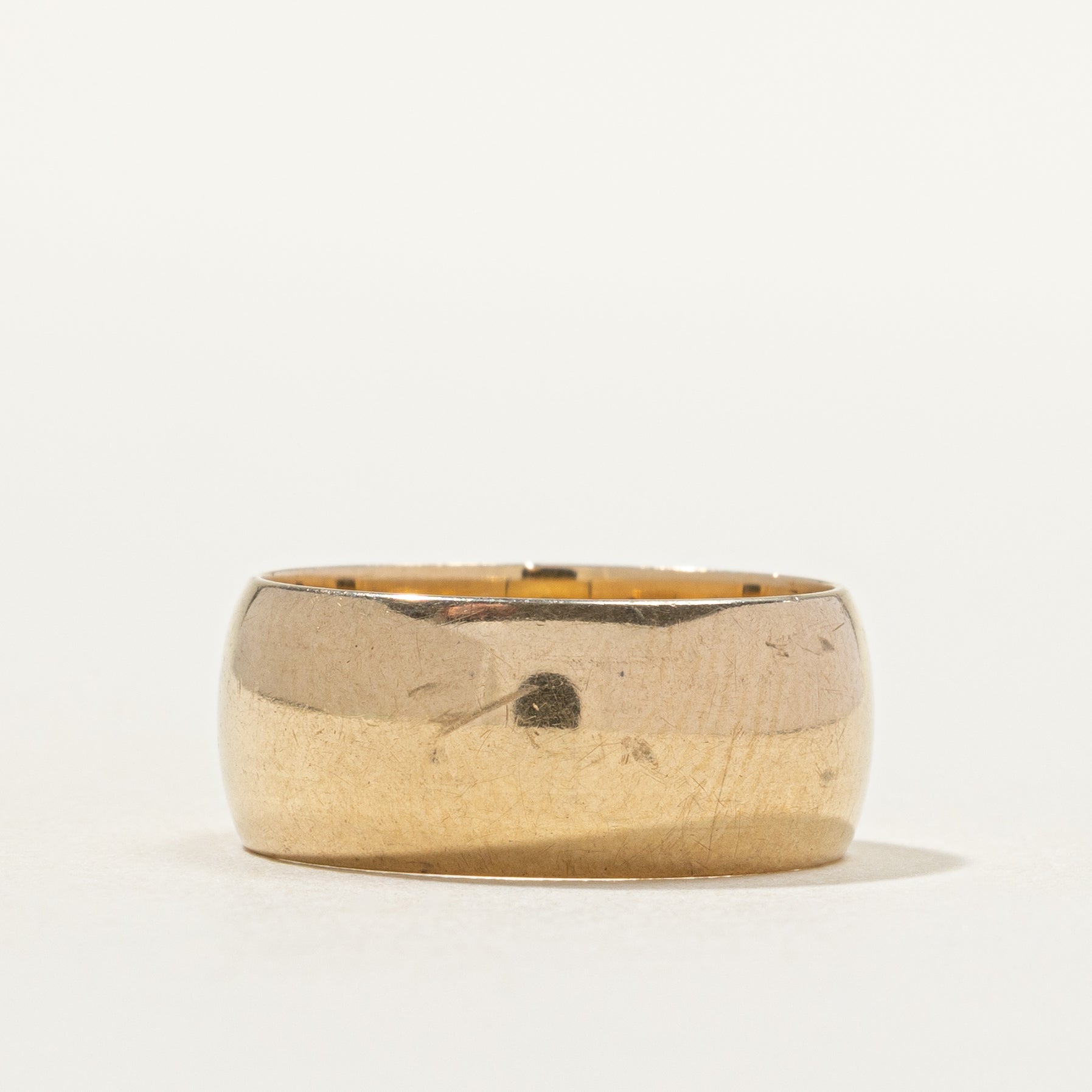 14k Yellow Gold Cigar Band | 7.74mm | SZ 5.5