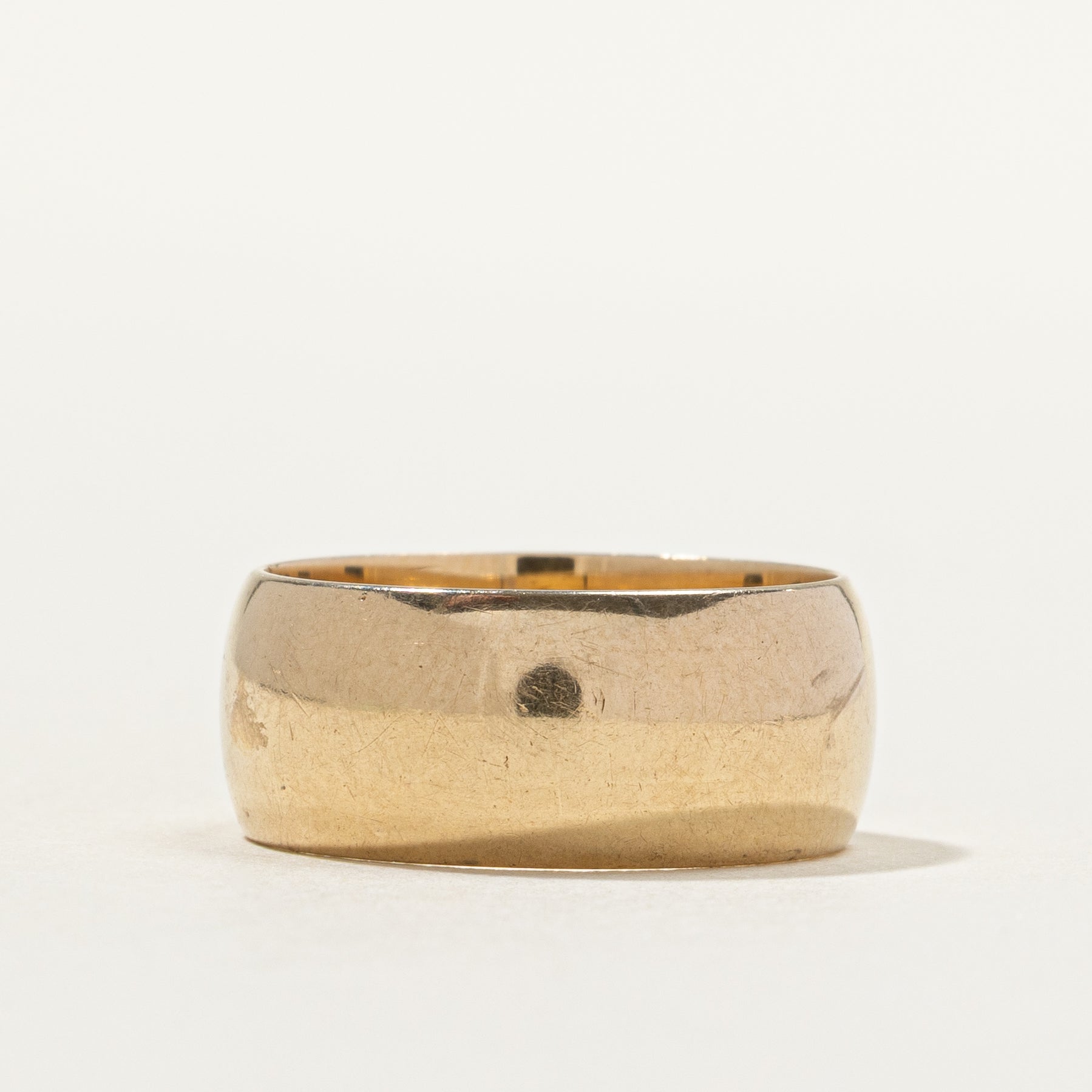 14k Yellow Gold Cigar Band | 7.74mm | SZ 5.5