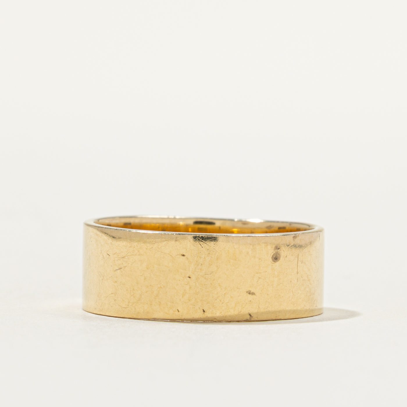 18k Yellow Gold Band | 7.3mm | SZ 7.75