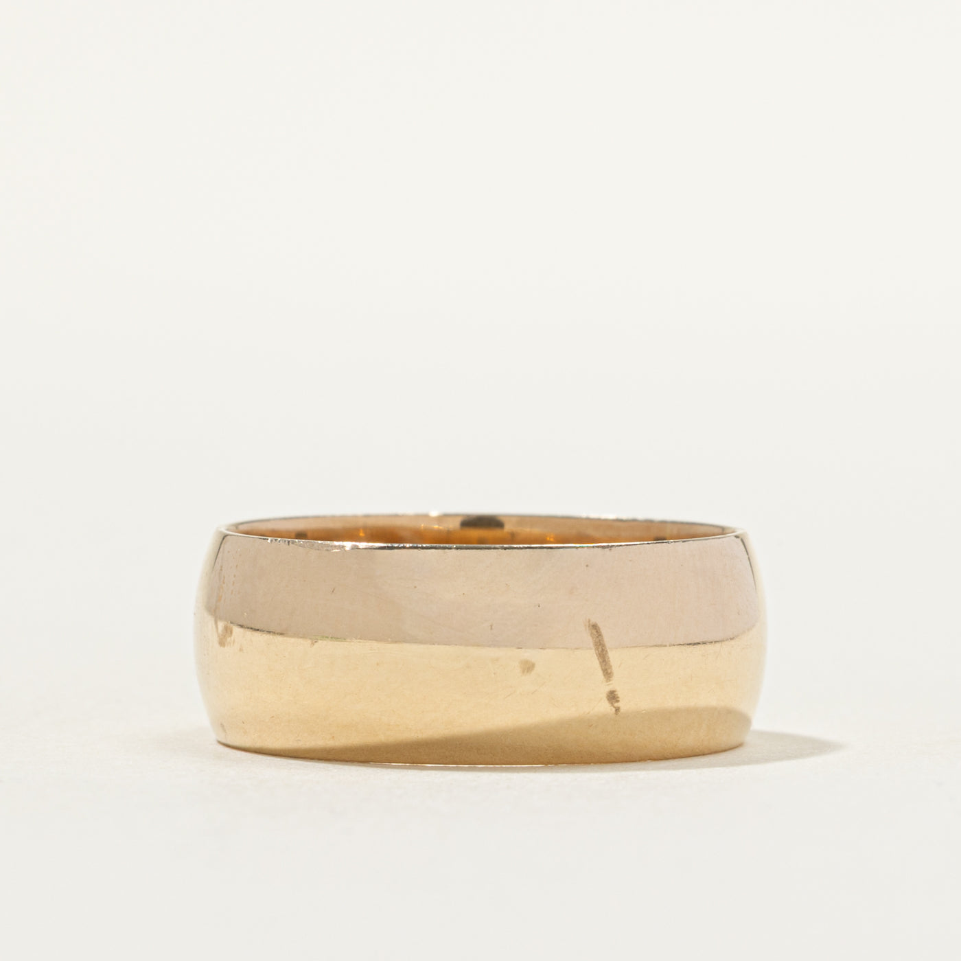 10k Yellow Gold Cigar Band | 8mm | SZ 9