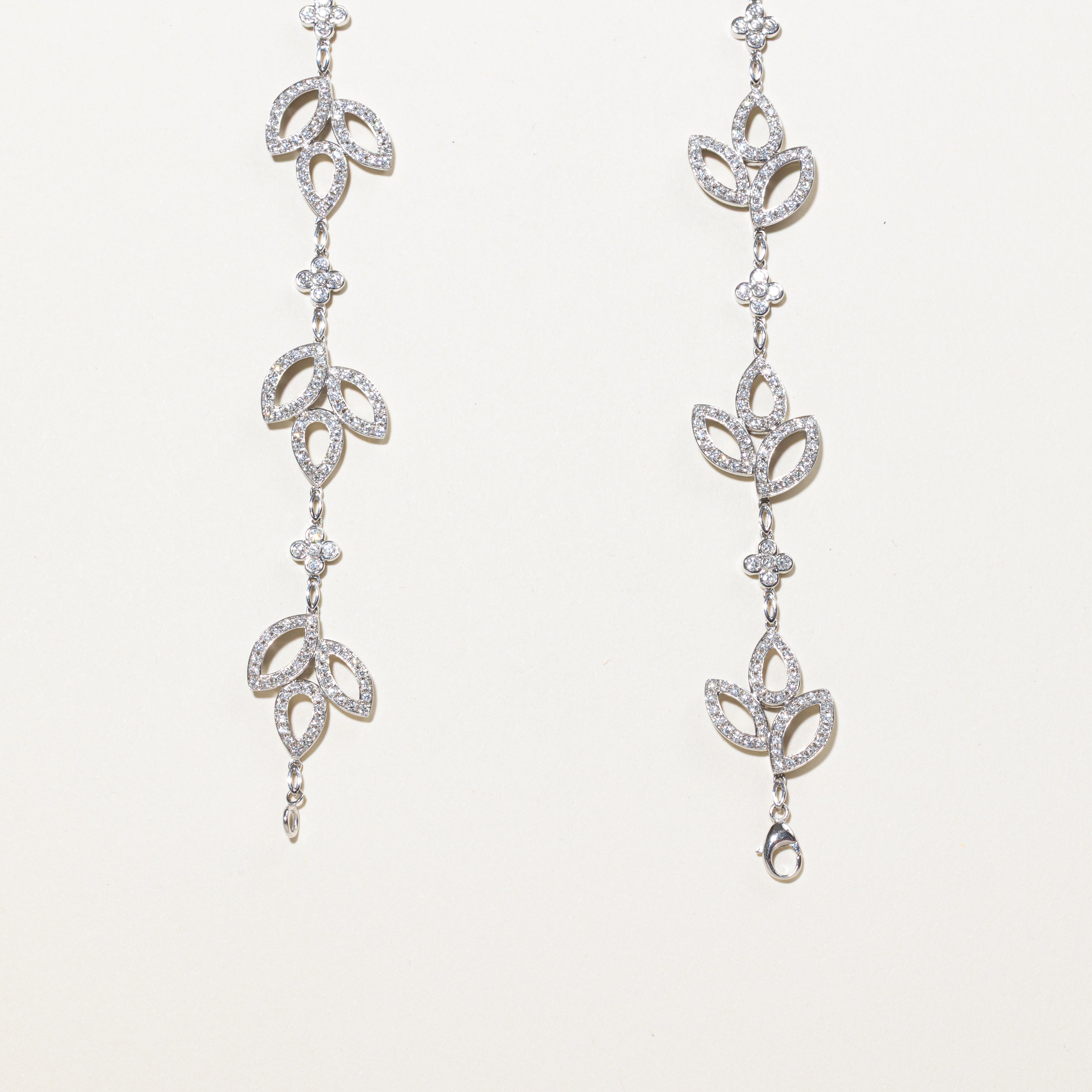 18k Diamond Encrusted Vine Necklace | 4.86ctw | 17.5"