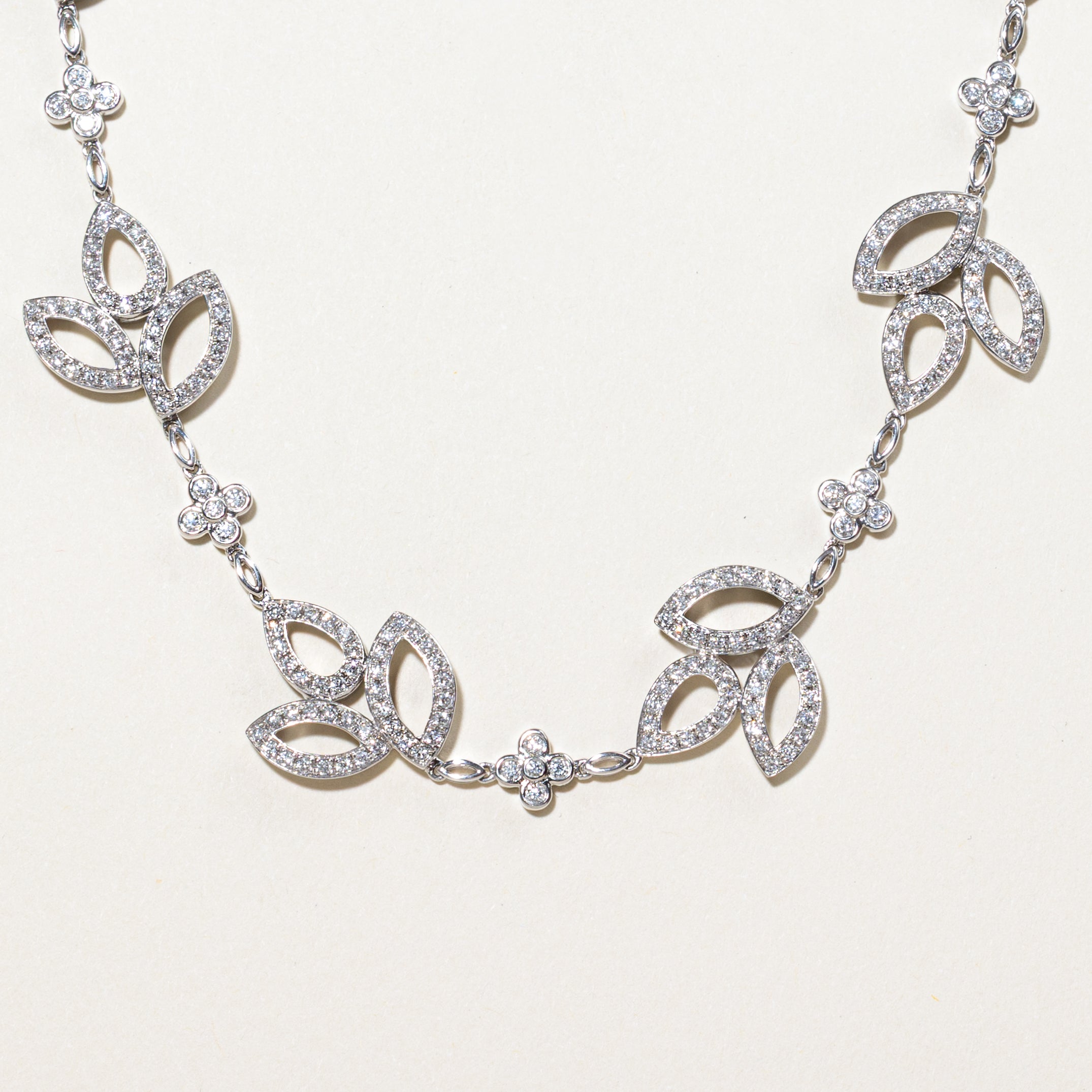 18k Diamond Encrusted Vine Necklace | 4.86ctw | 17.5"