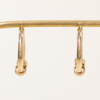 Textured Gold Hoops