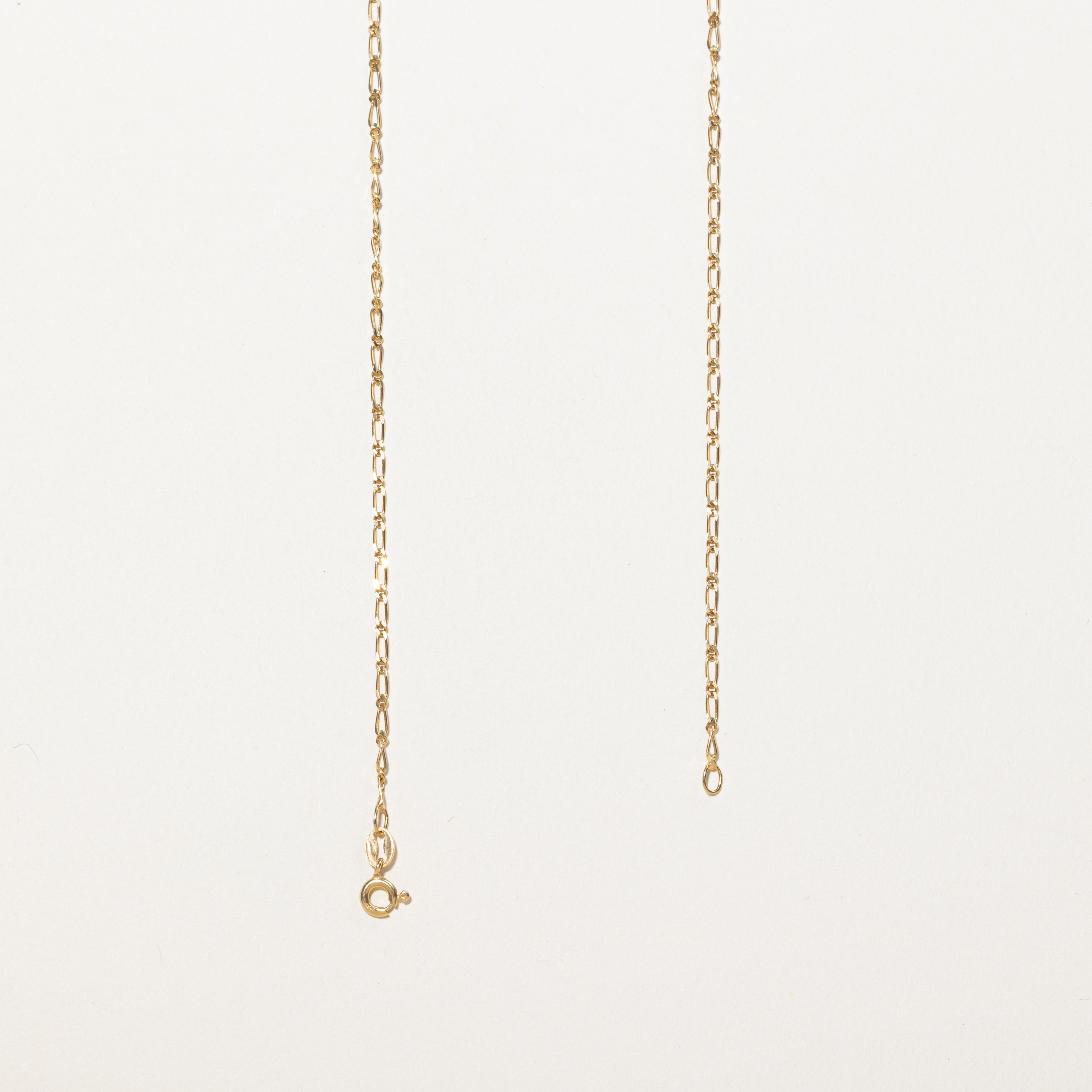 18k Floating Diamond Grooved Pendant Necklace | 0.005ct | 16"