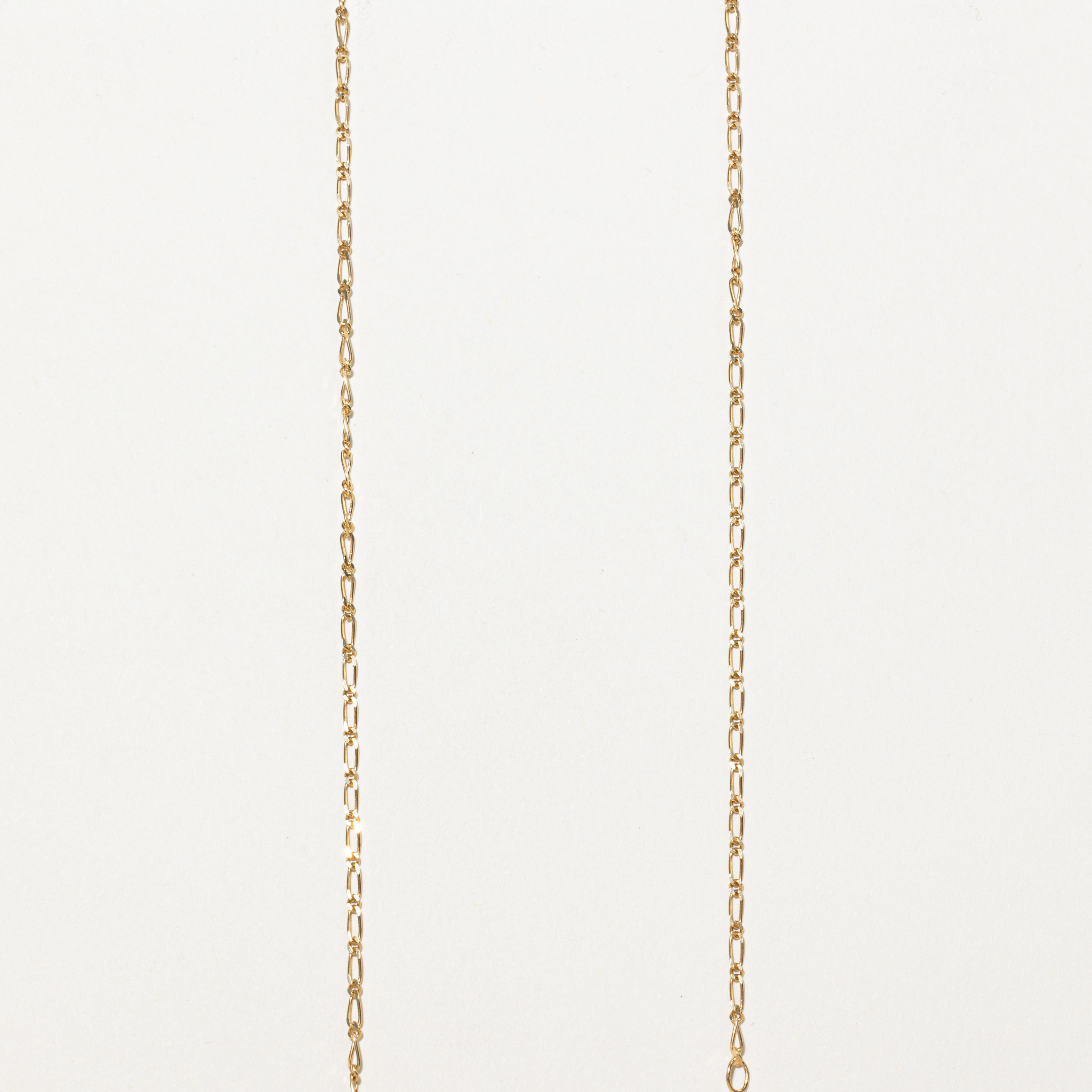 18k Floating Diamond Grooved Pendant Necklace | 0.005ct | 16"