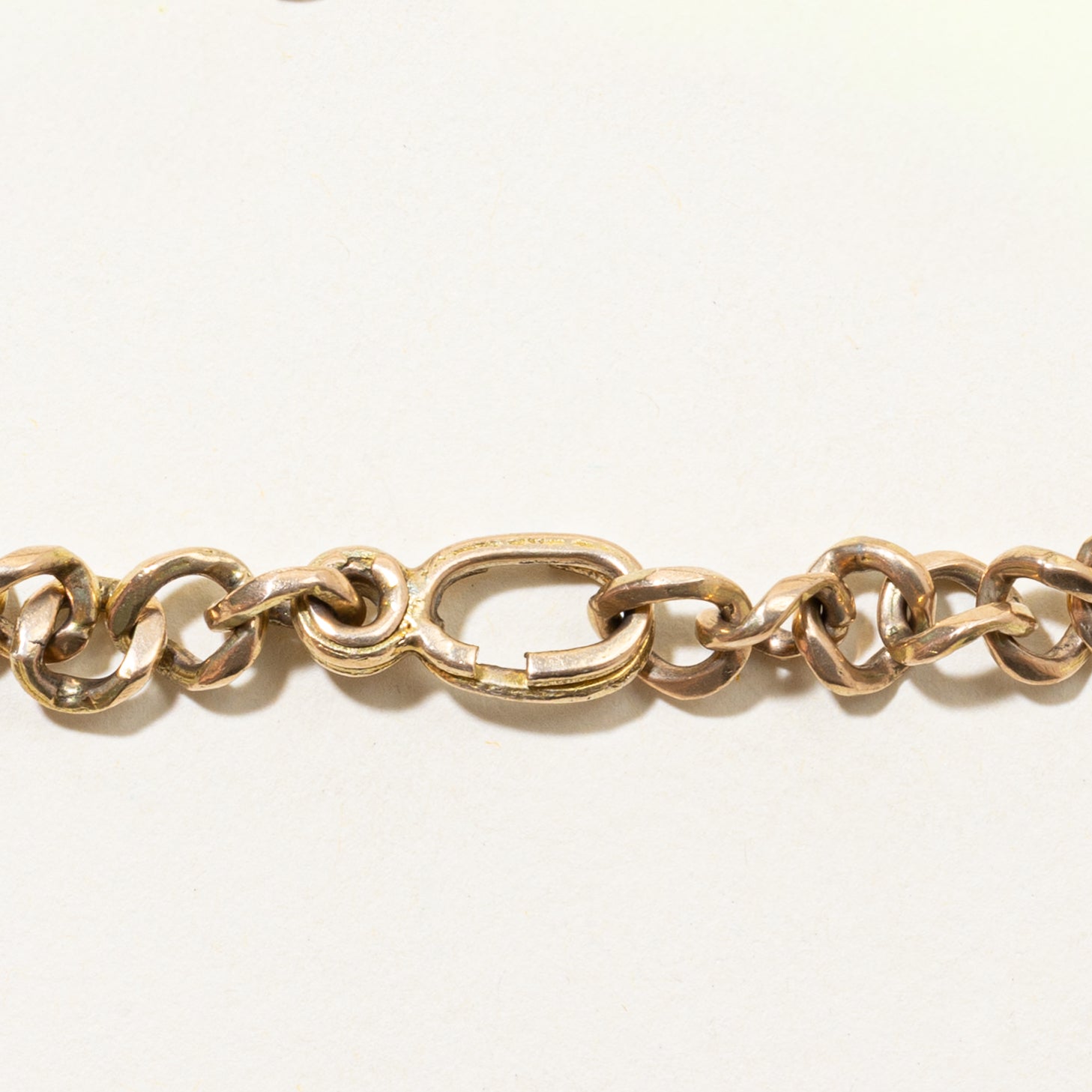 14k Yellow Gold Figaro Chain Bracelet | 8.5"