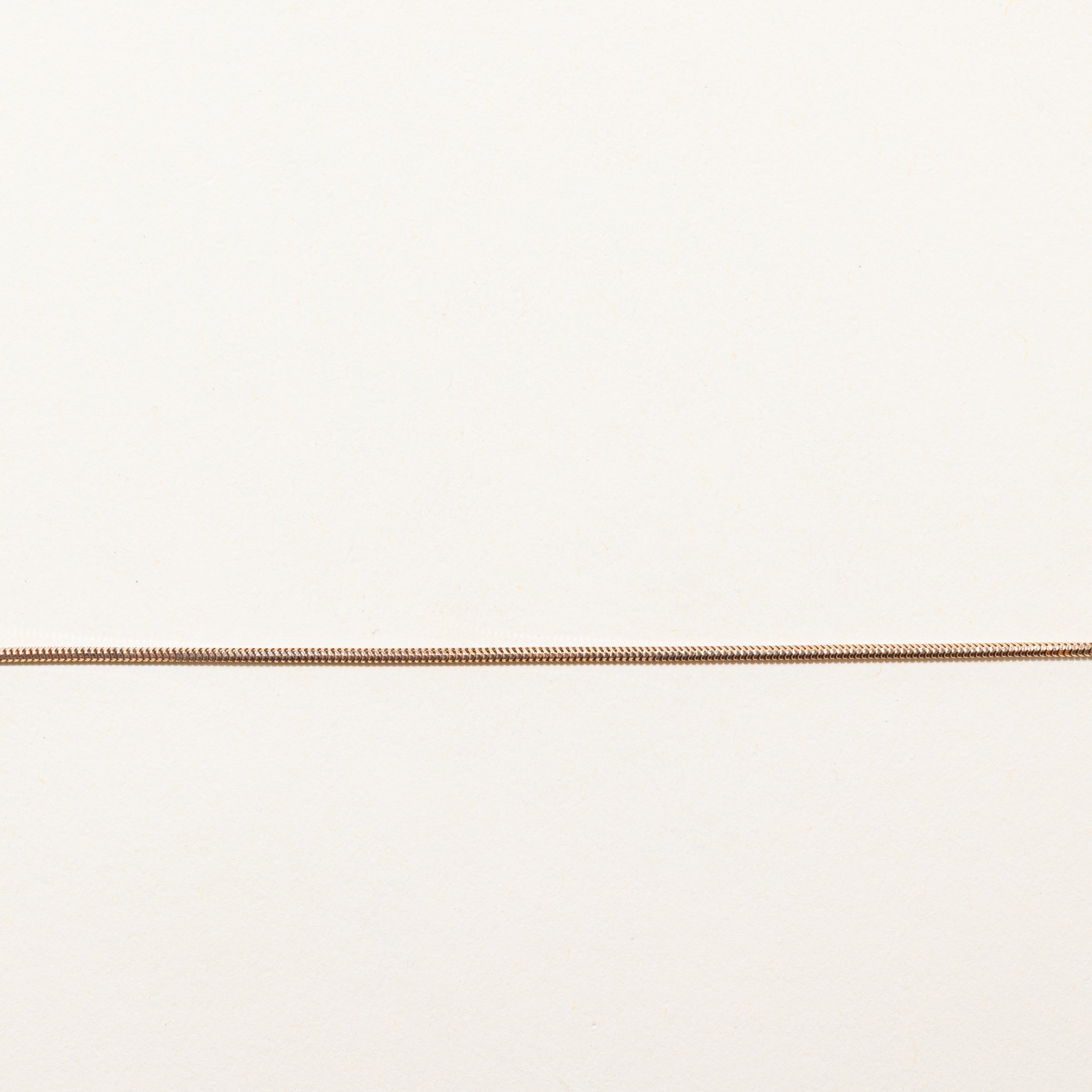 14k Rose Gold Snake Chain Bracelet | 8.5"