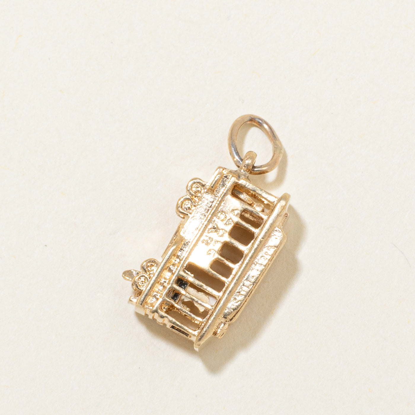 14k Yellow Gold San Francisco Cable Car Charm