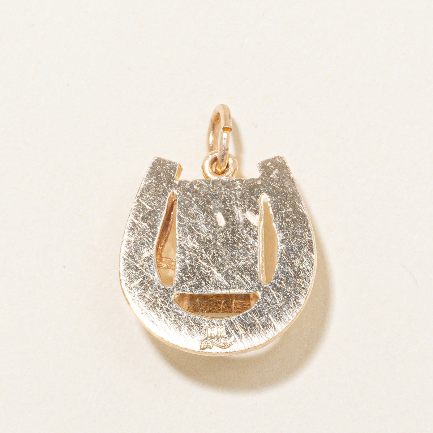 10k Yellow Gold Slot Machine & Horseshoe Charm