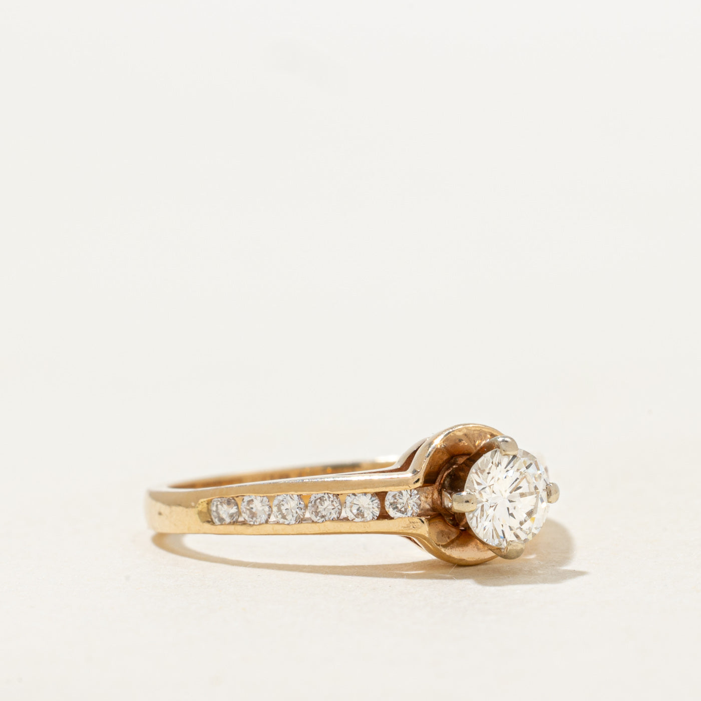 High Set Diamond Egagement Ring | 0.59ctw | SZ 5.75