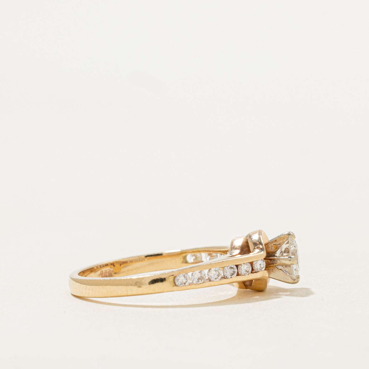 High Set Diamond Egagement Ring | 0.59ctw | SZ 5.75