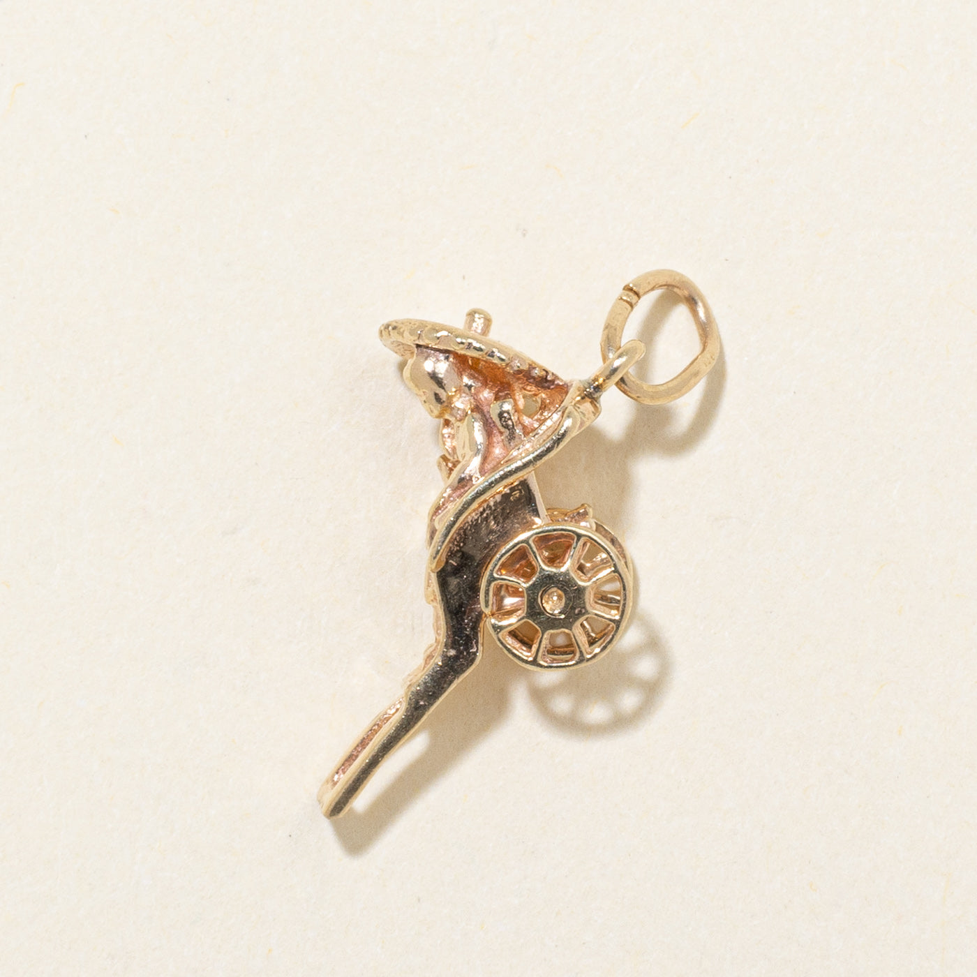 10k Yellow Gold Rickshaw Charm