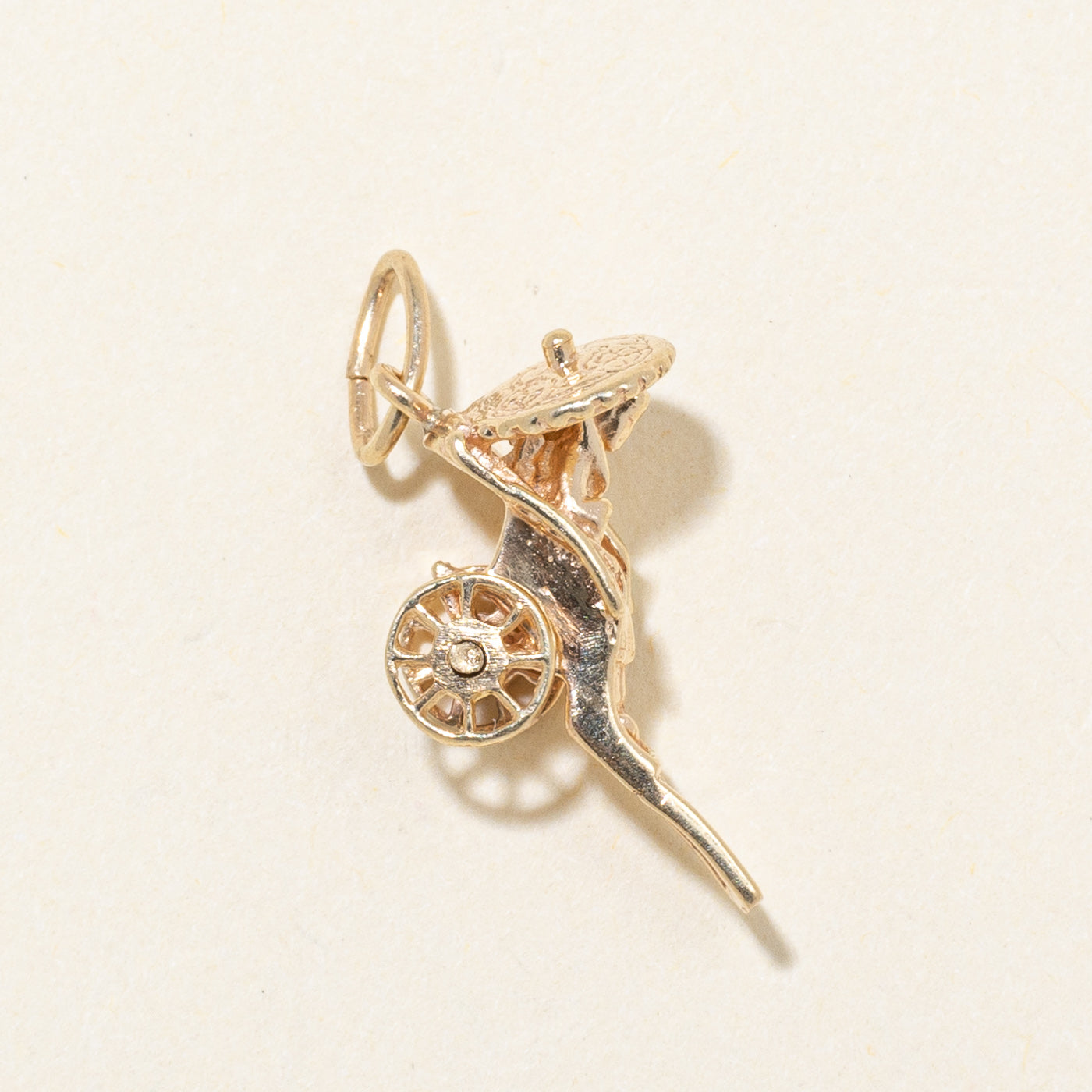 10k Yellow Gold Rickshaw Charm