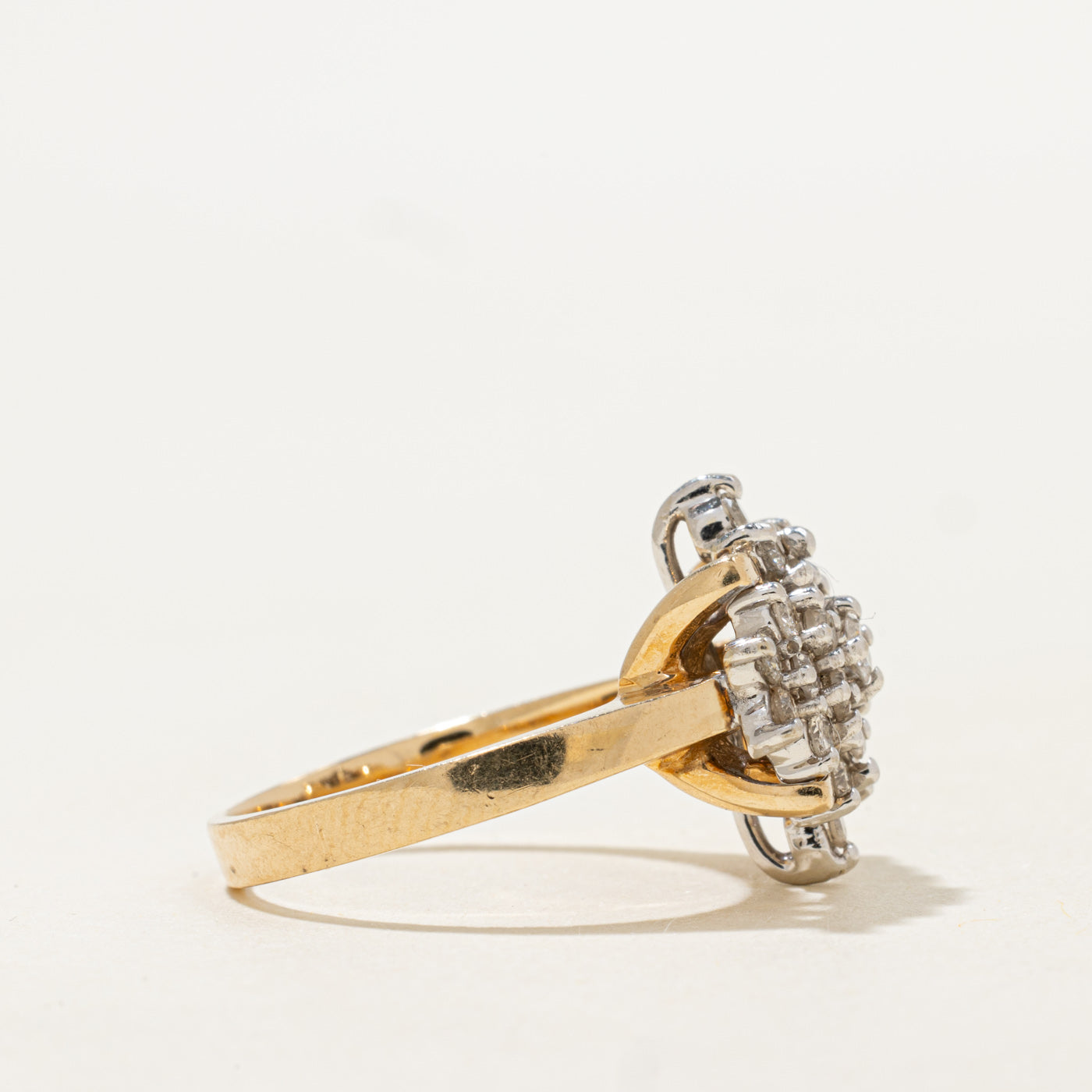 Diamond Cluster Cocktail Ring | 0.80ctw | SZ 5.75