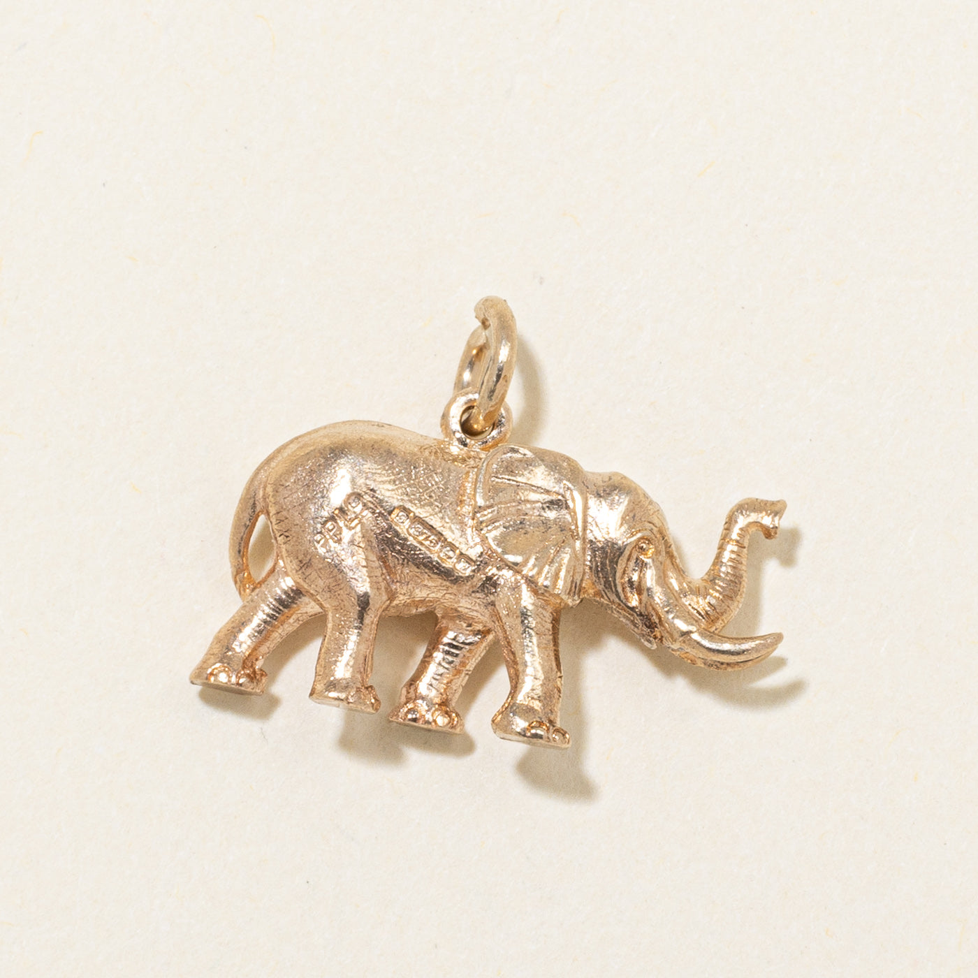 1971 Birmingham 9k Yellow Gold Elephant Charm