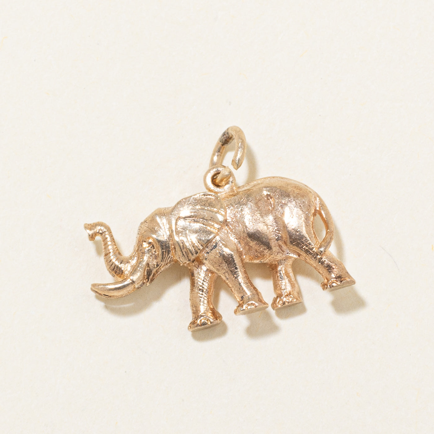 1971 Birmingham 9k Yellow Gold Elephant Charm