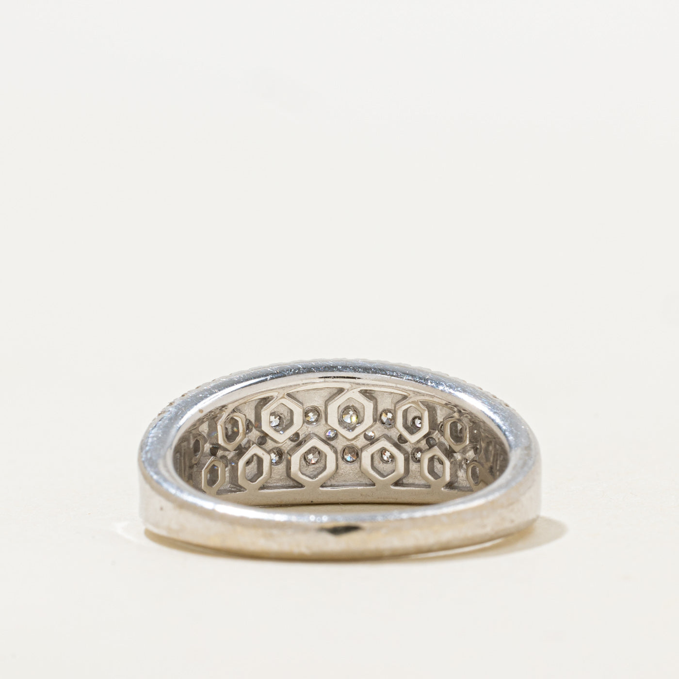 Pave Set Diamond Tapered Ring | 1.00ctw | SZ 6.25