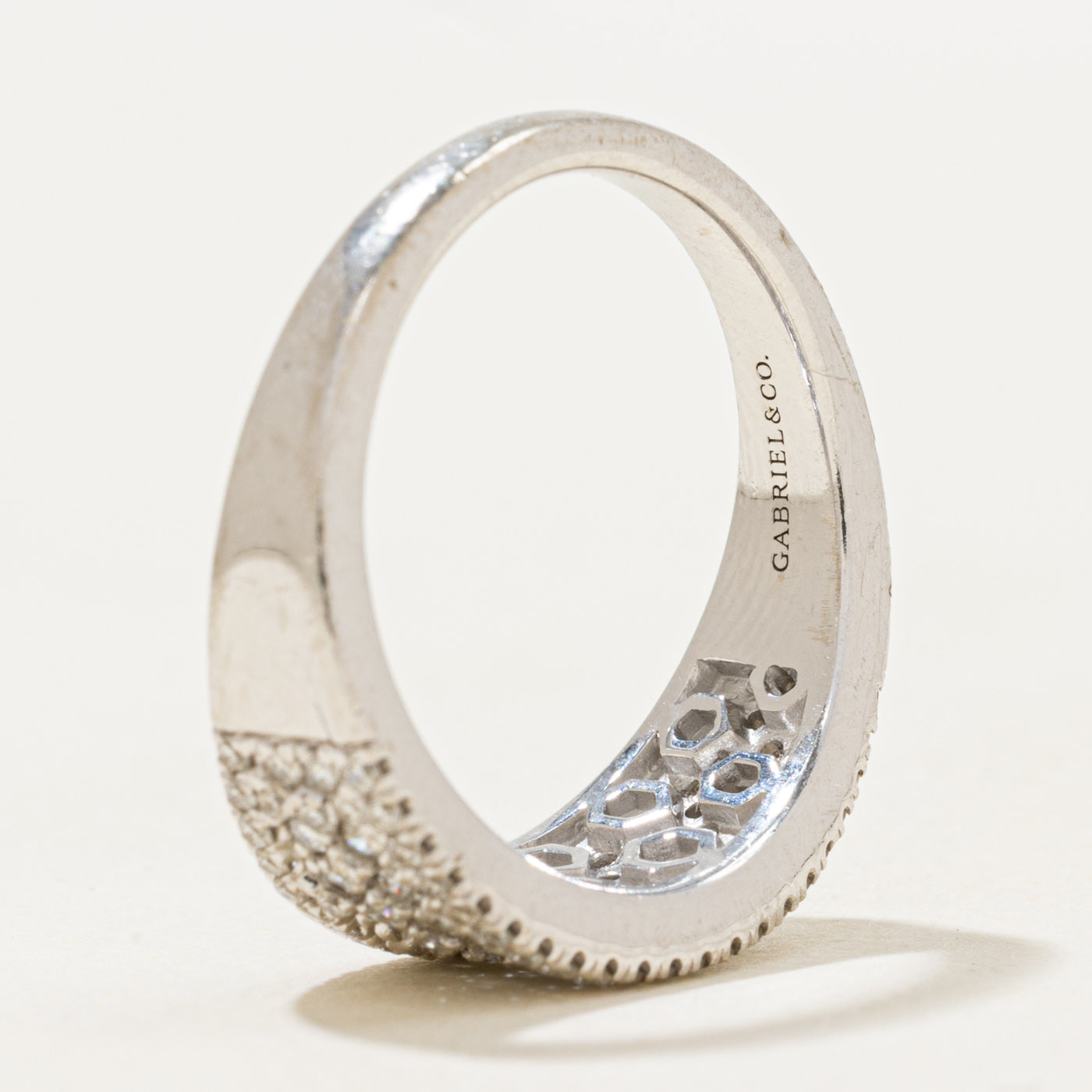 Pave Set Diamond Tapered Ring | 1.00ctw | SZ 6.25