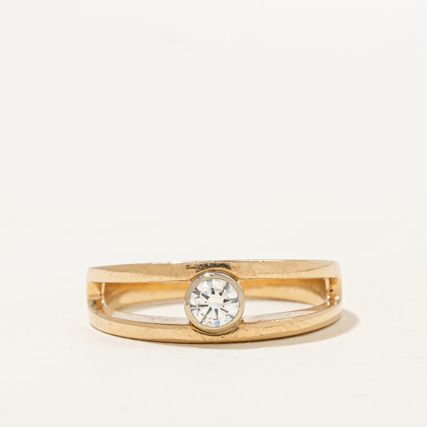 Bezel Set Diamond Open Band | 0.25ct | SZ 7.5