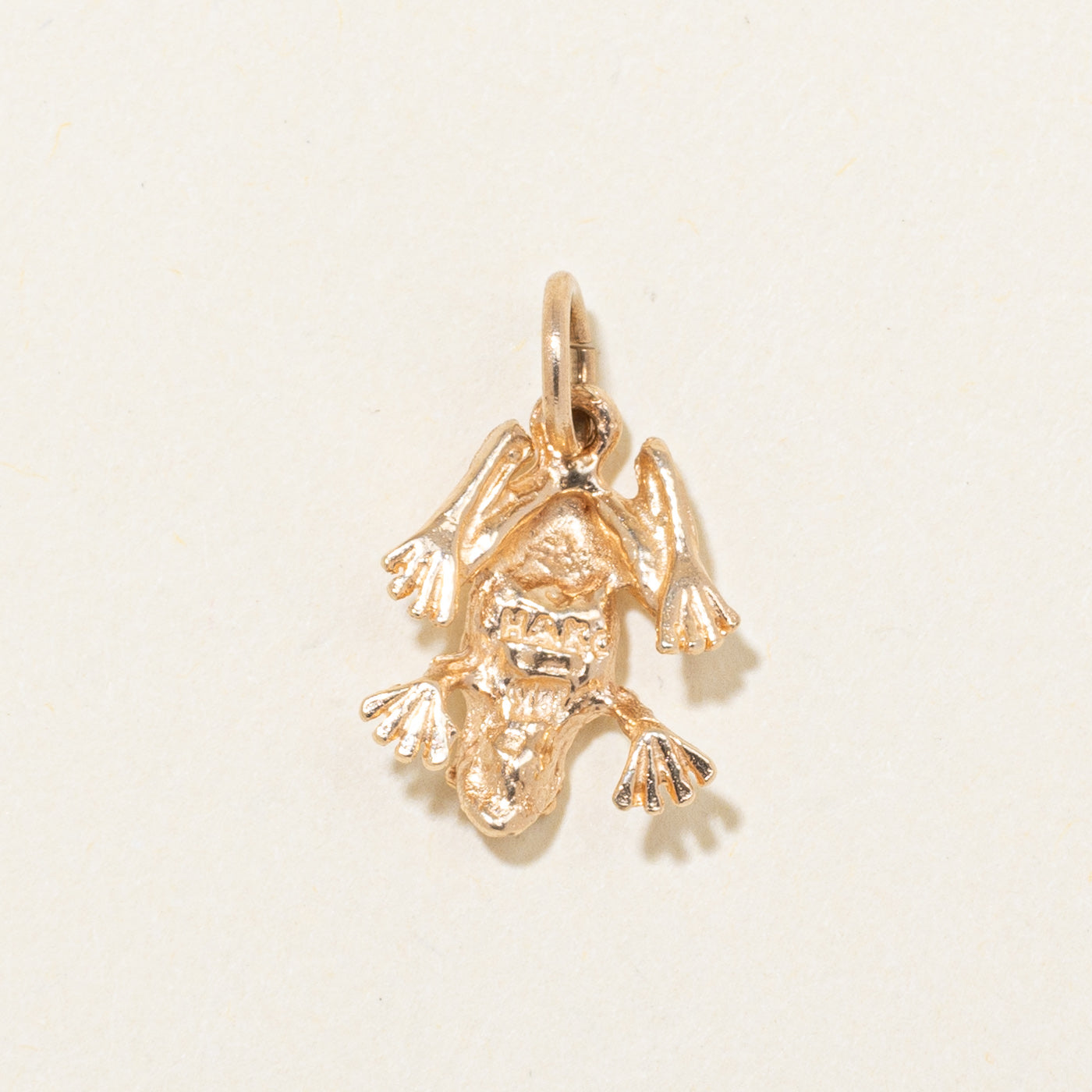 10k Yellow Gold Frog Charm