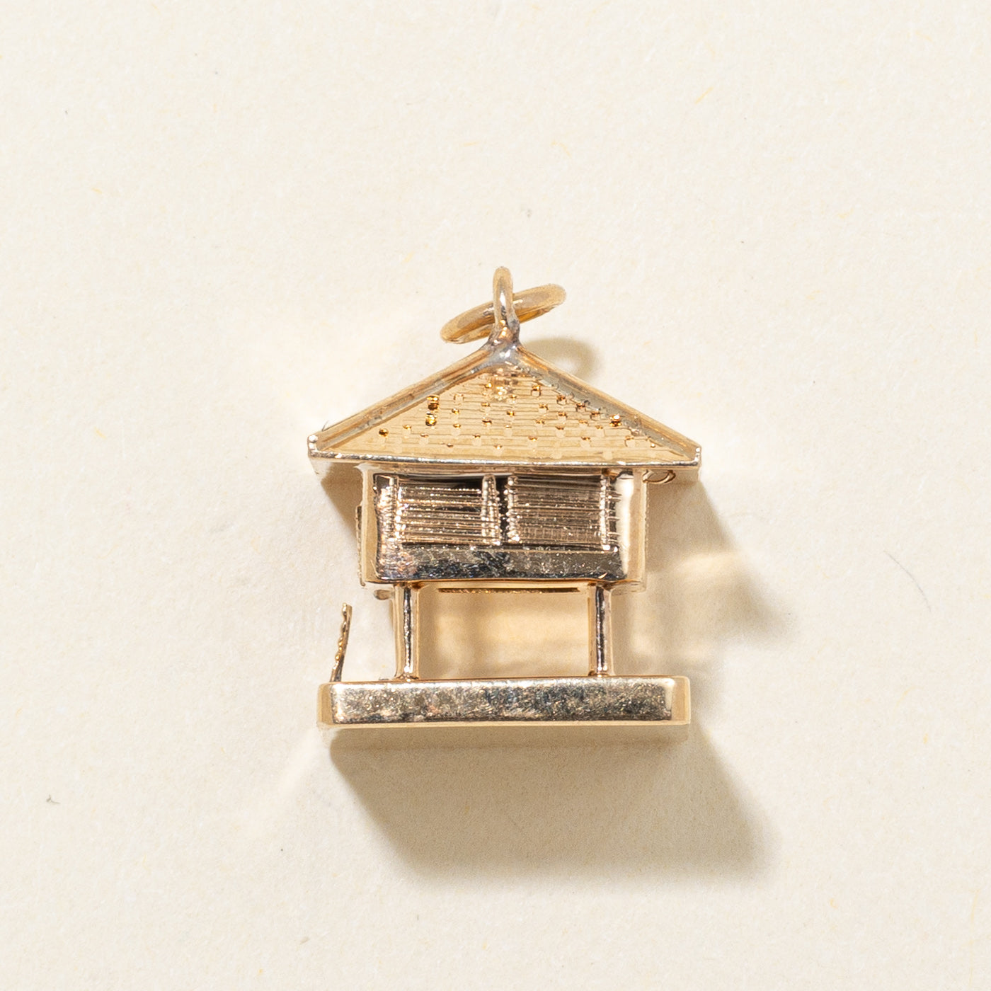 16k Yellow Gold Stilt House Charm