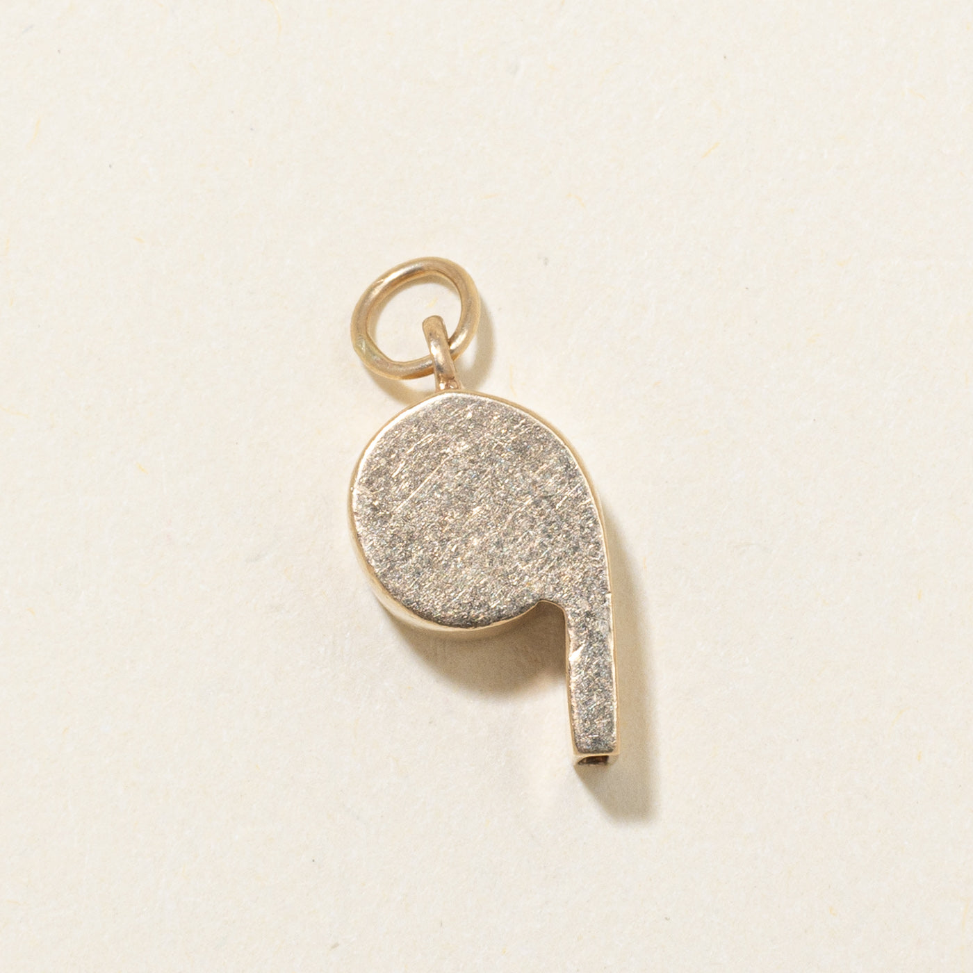 10k Yellow Gold Whistle Charm